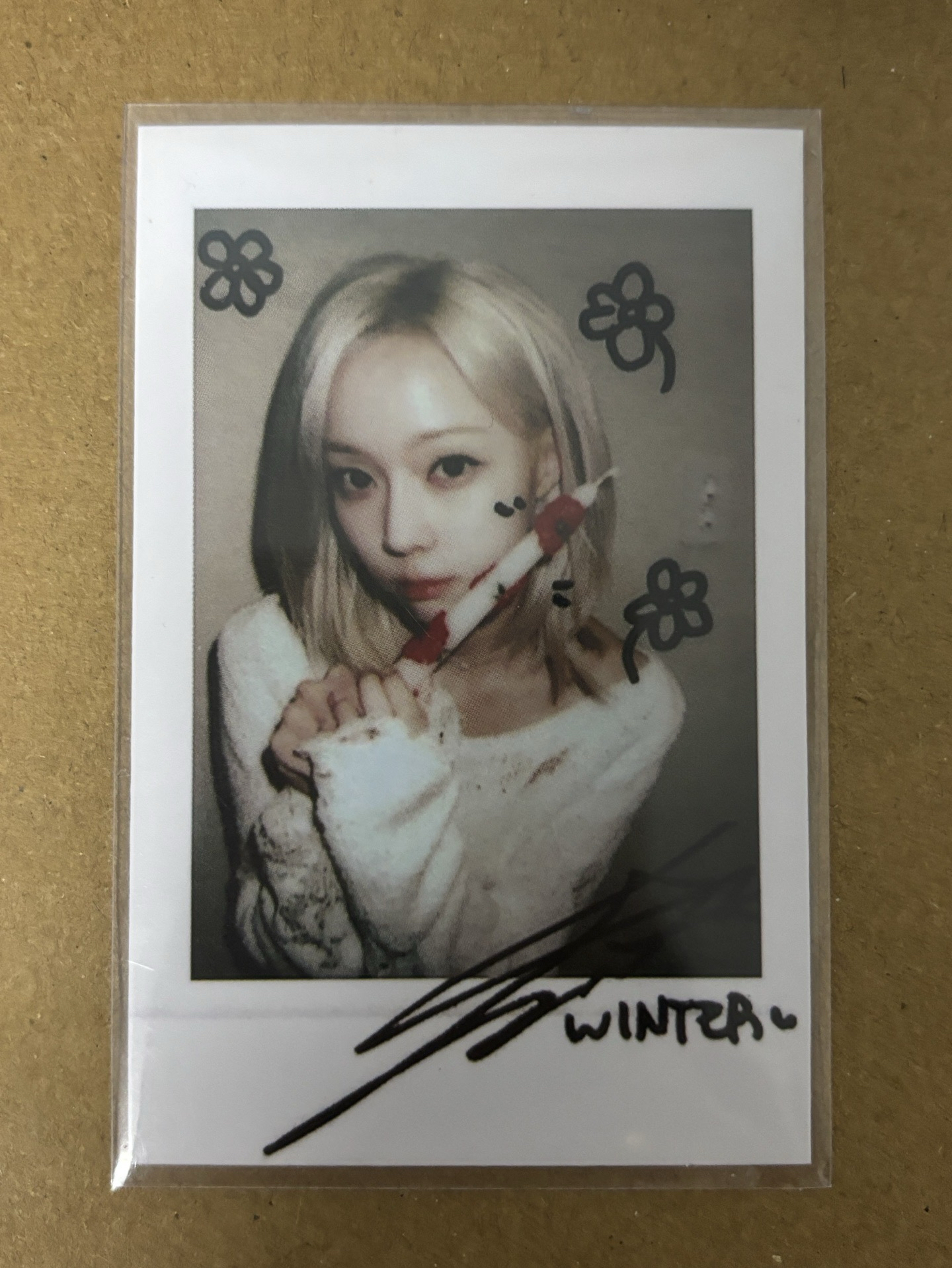 aespa Winter 冬天 正規一 sr 特典卡 星河預售拍立得冬 冬-11