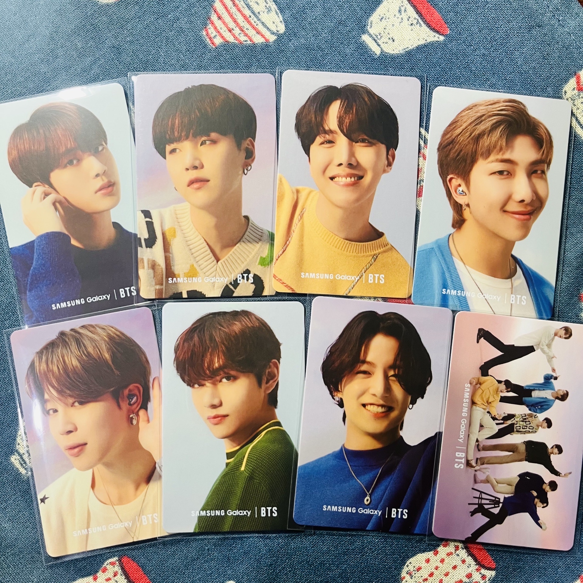 BTS 三星S21代言卡 一套