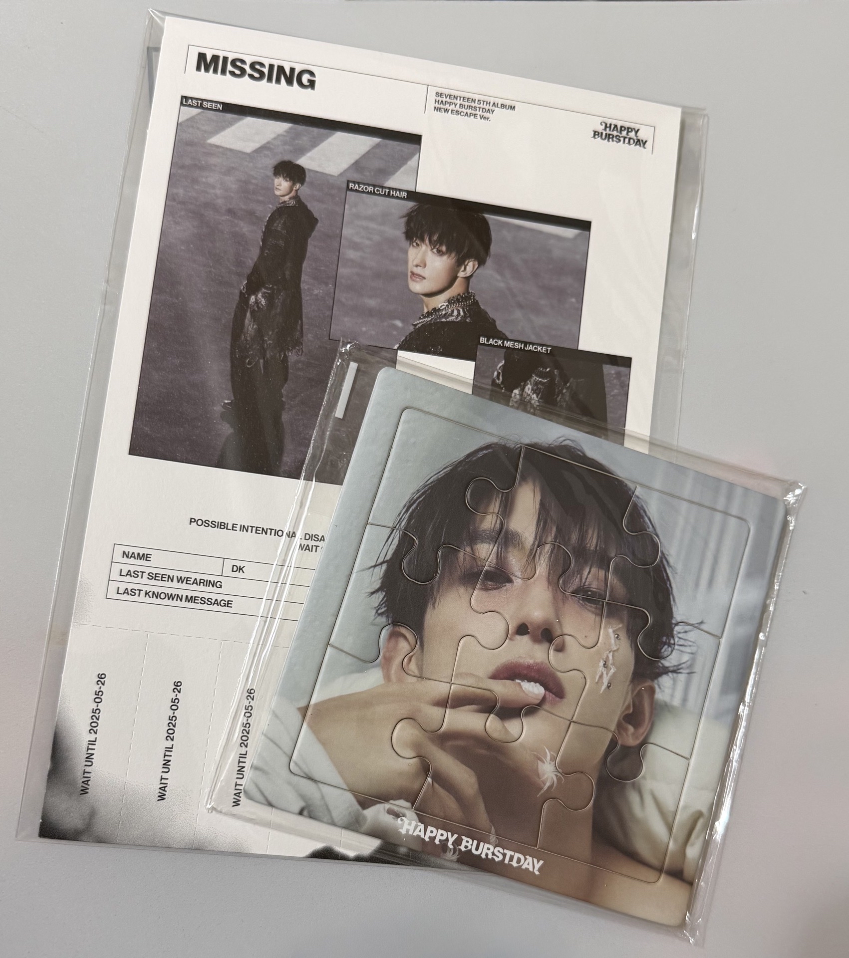 正五 碩珉 拼圖+小海報