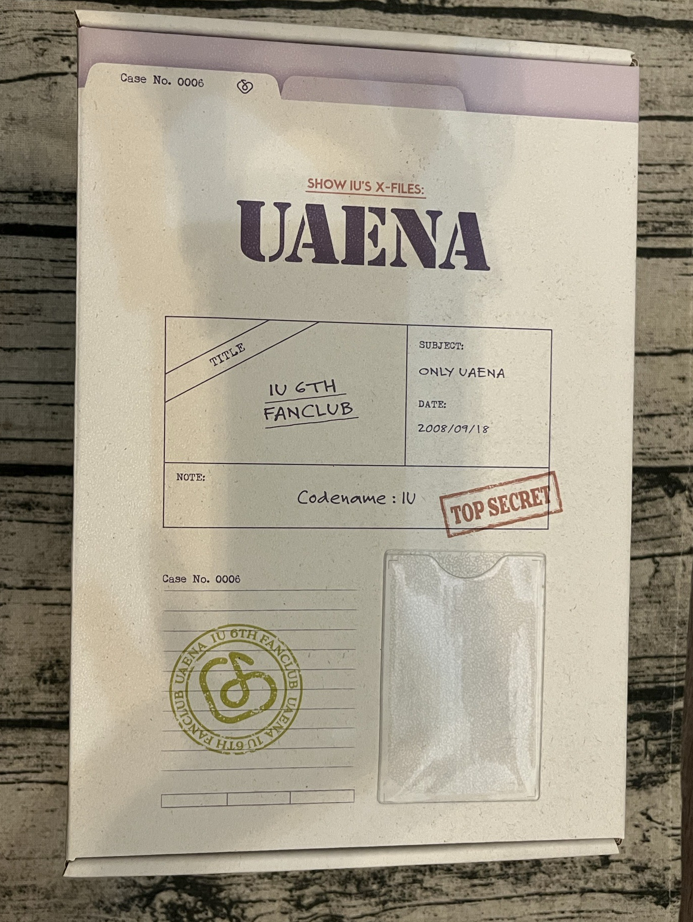 IU 6TH OFFICIAL FANCLUB 會員禮 六期