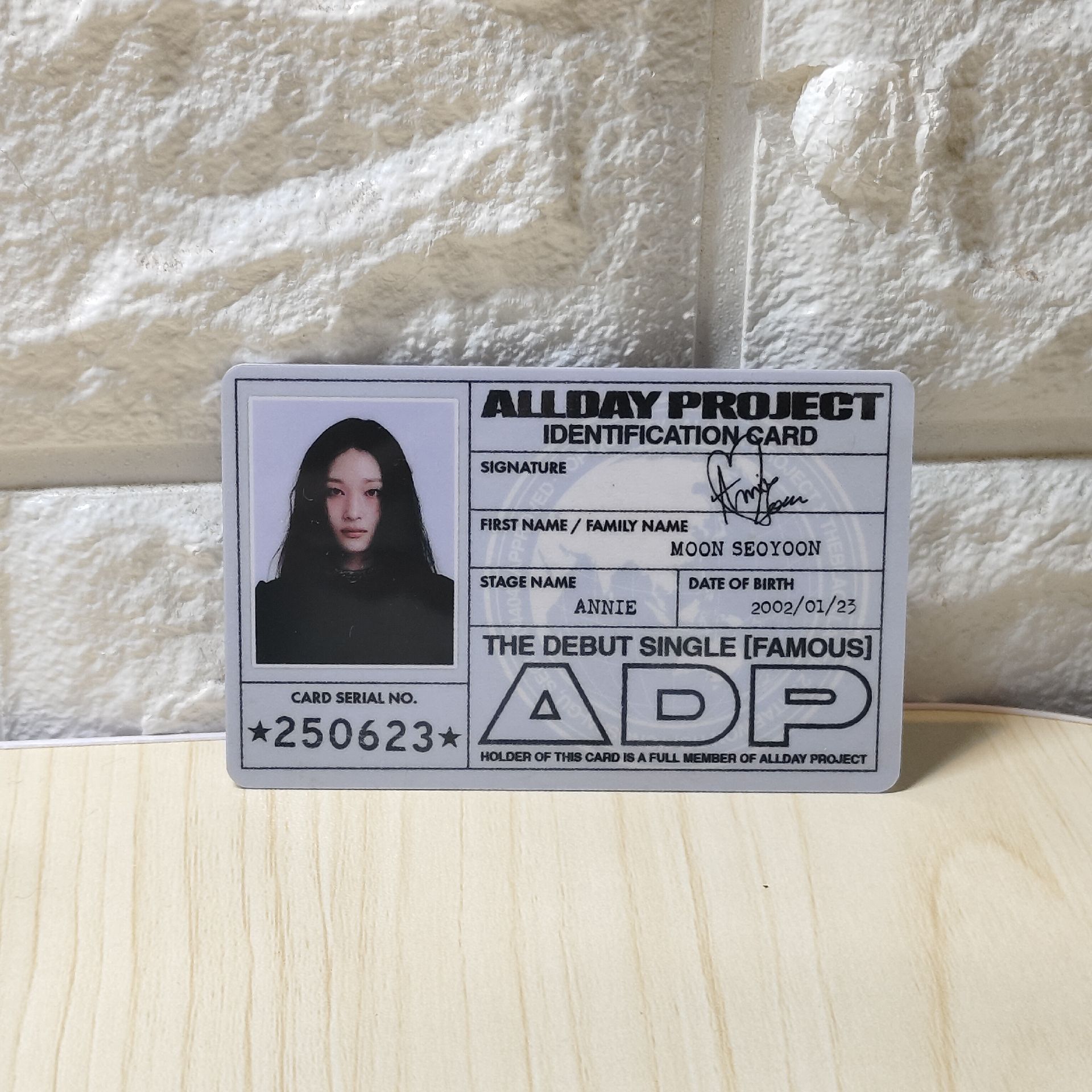 ALLDAY PROJECT 出道id卡一套