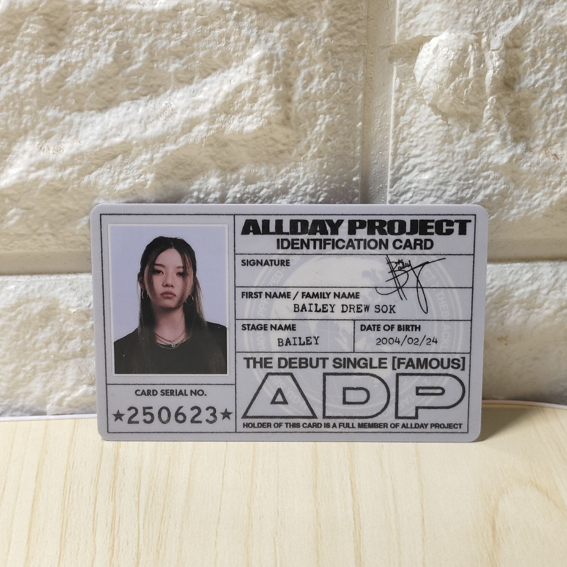 ALLDAY PROJECT 出道id卡一套