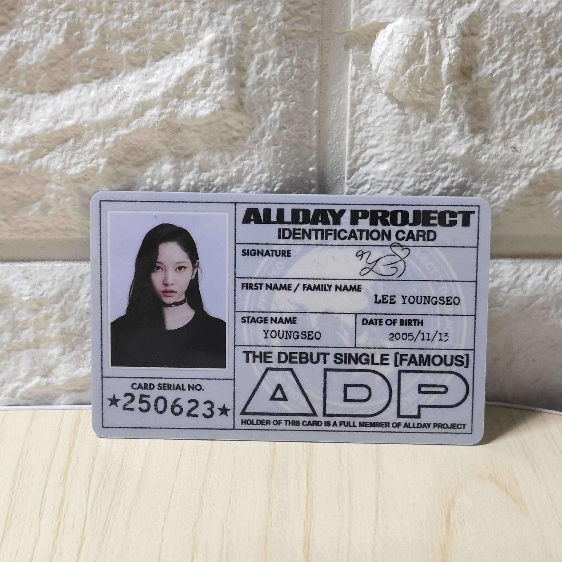 ALLDAY PROJECT 出道id卡一套