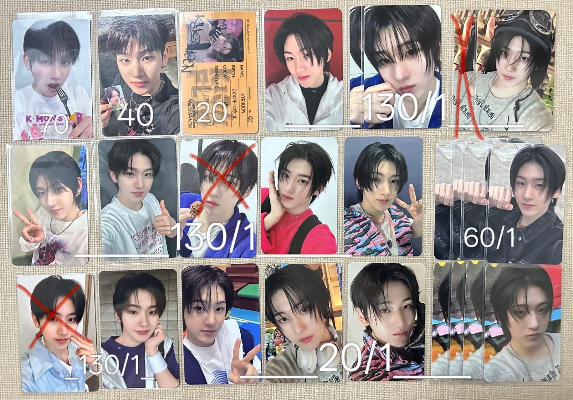 kickflip 李啟訓 kyehoon 特典 專卡