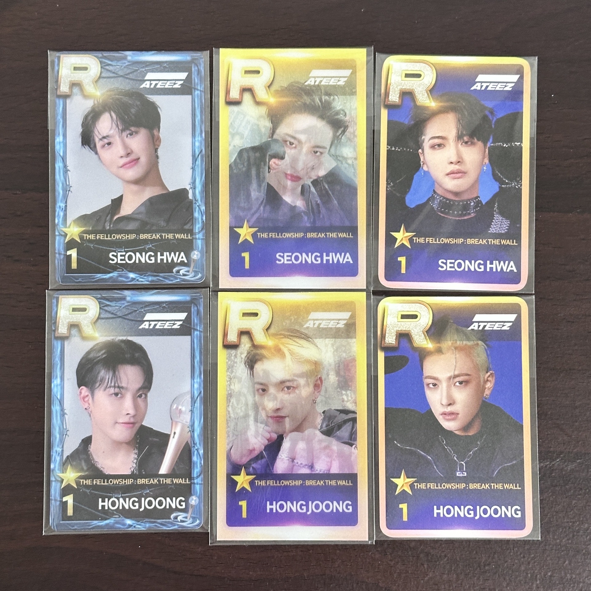 ATEEZ 朴星化 金弘中 BREAK THE WALL 遊戲卡