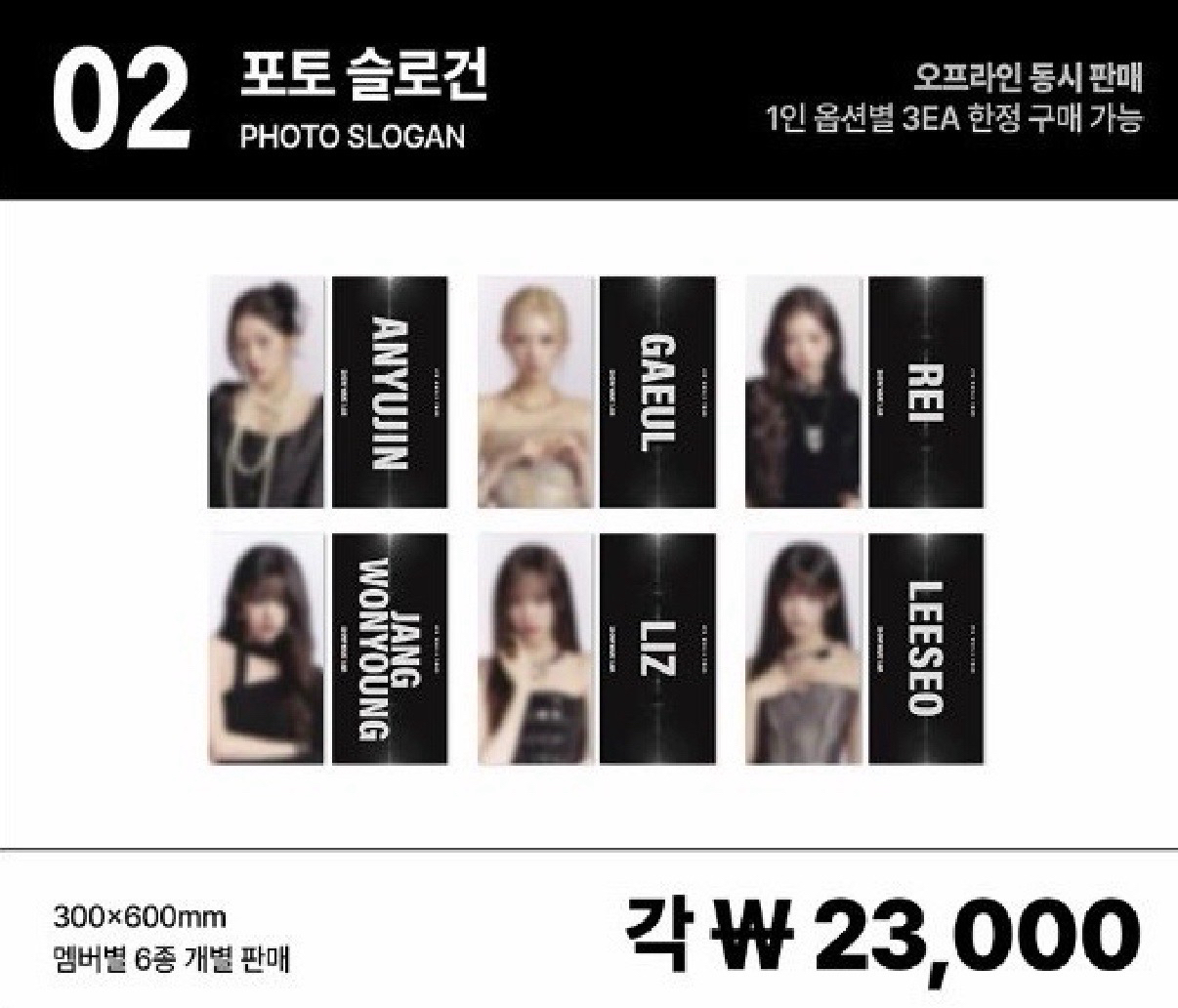 IVE 二巡首爾場周-手幅（瑞）