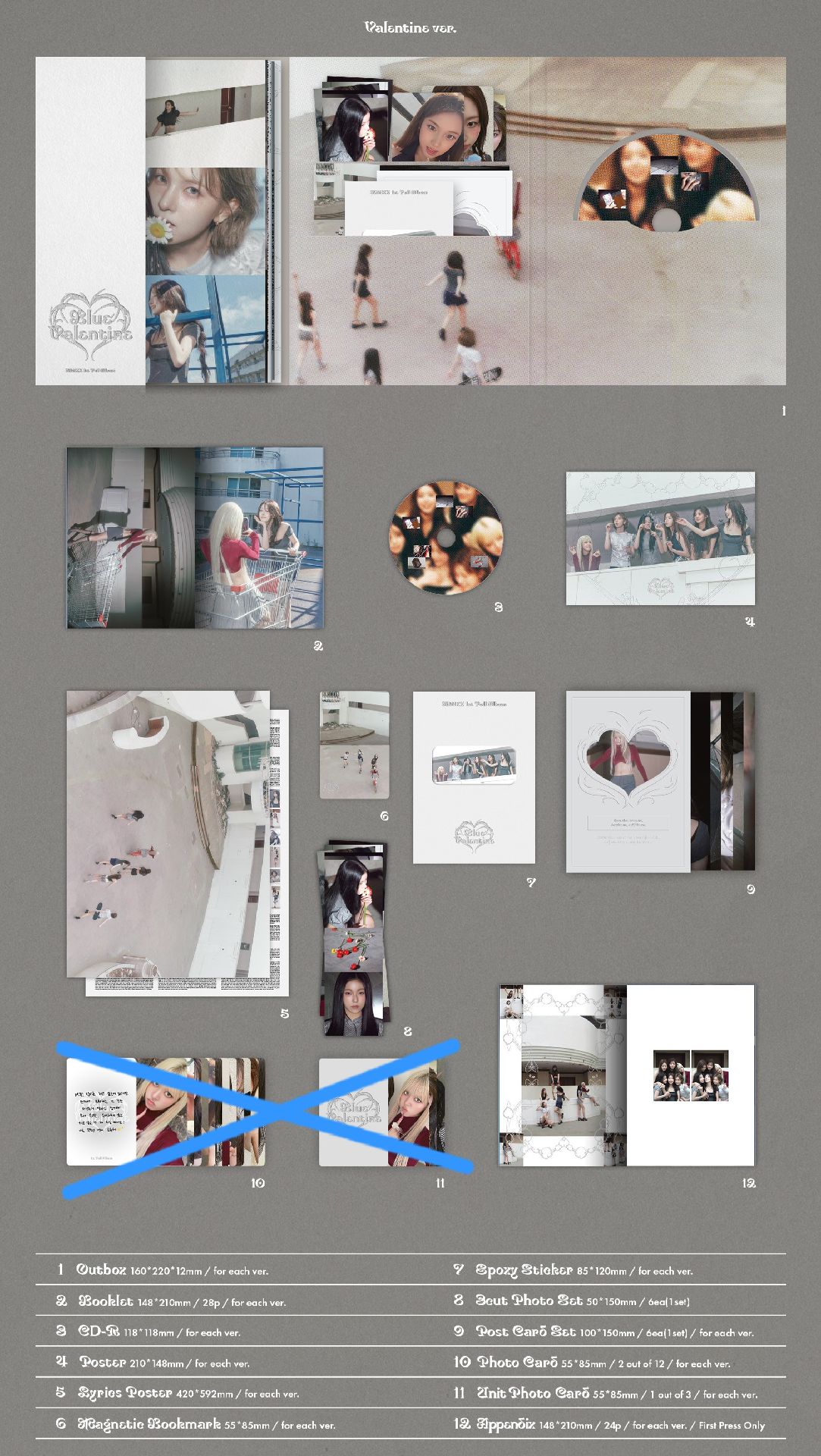 恩米克斯 藍情已拆空專（除小卡皆有）