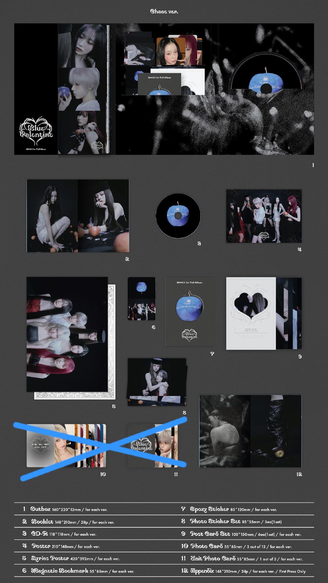 恩米克斯 藍情已拆空專（除小卡皆有）