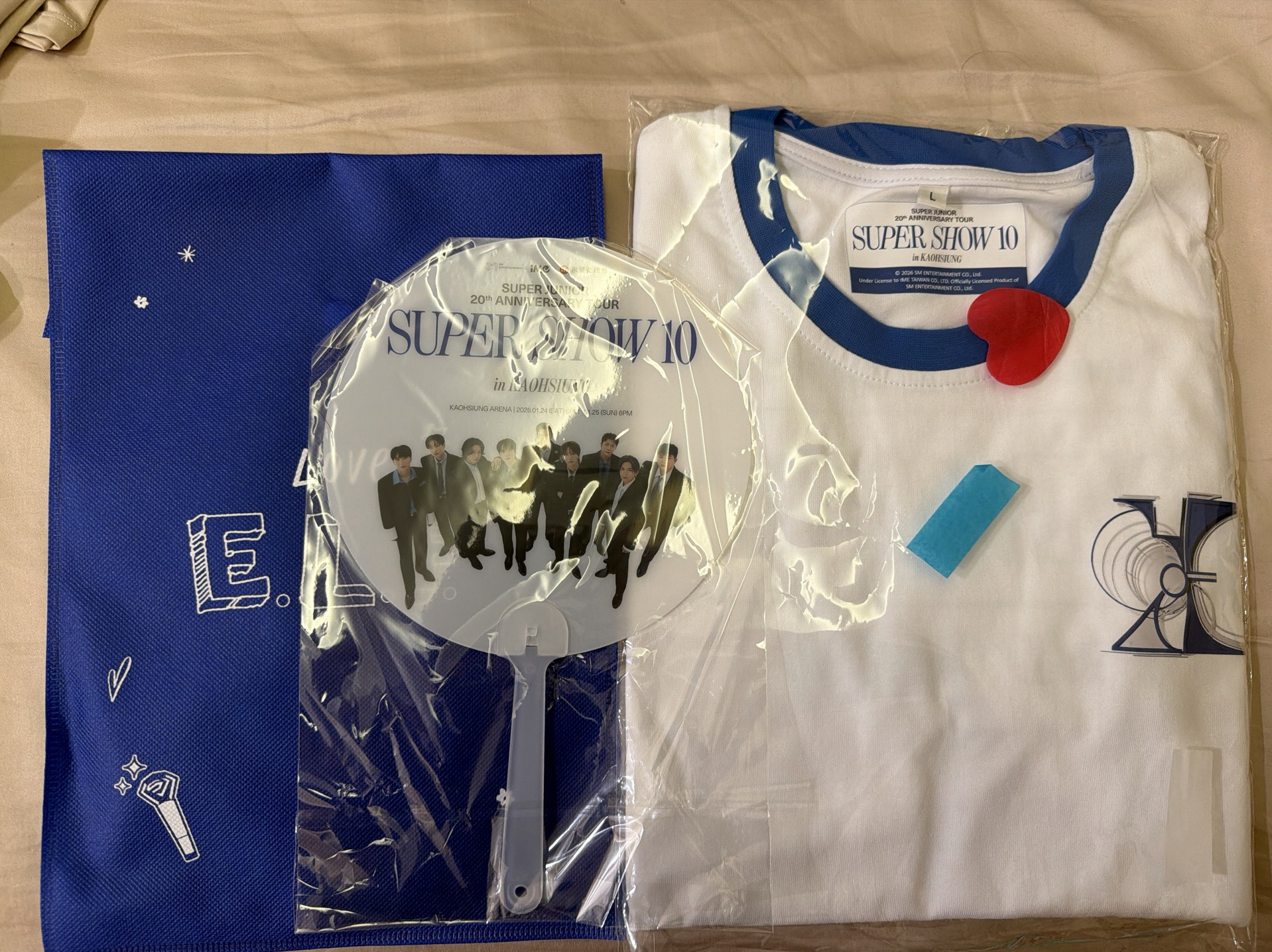 super junior supershow10 高雄限定+永豐小禮+紙花