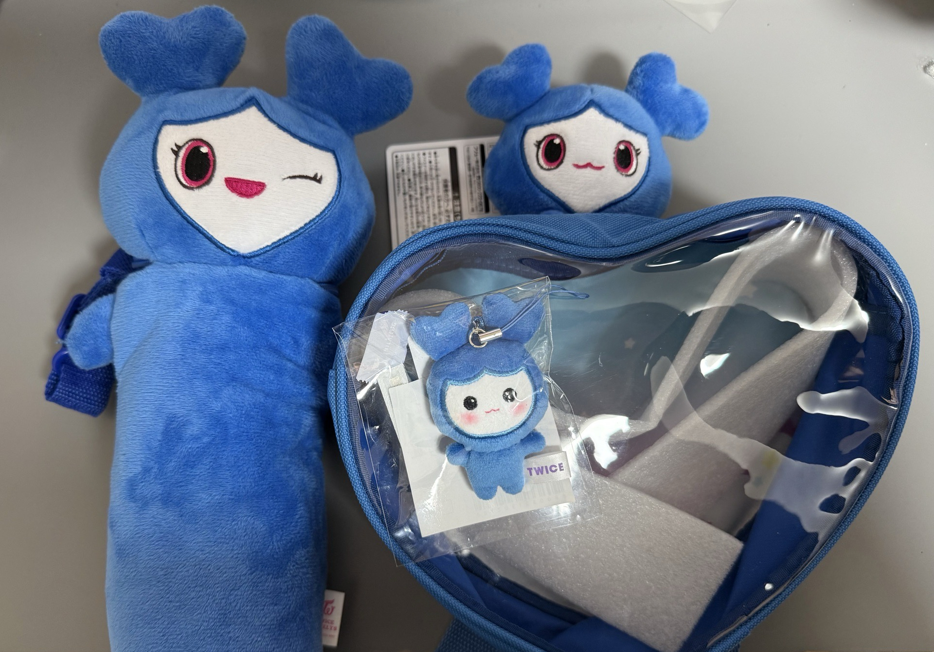 TWICE 子瑜 豆豆眼 水瓶包 愛心娃包