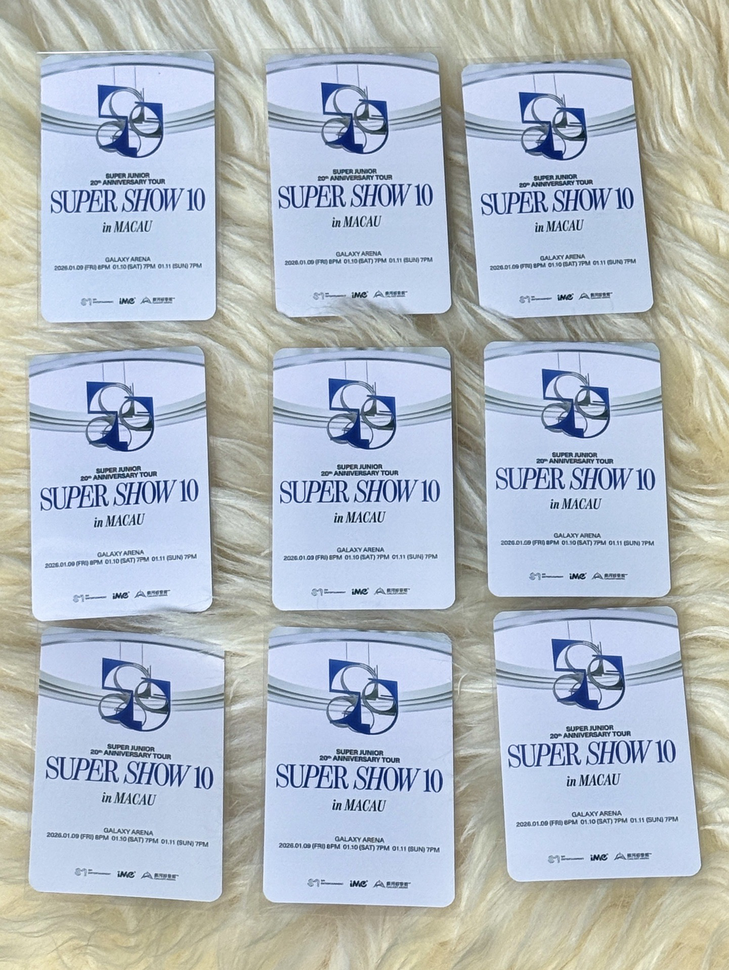 澳門入場卡 九張一套或單出