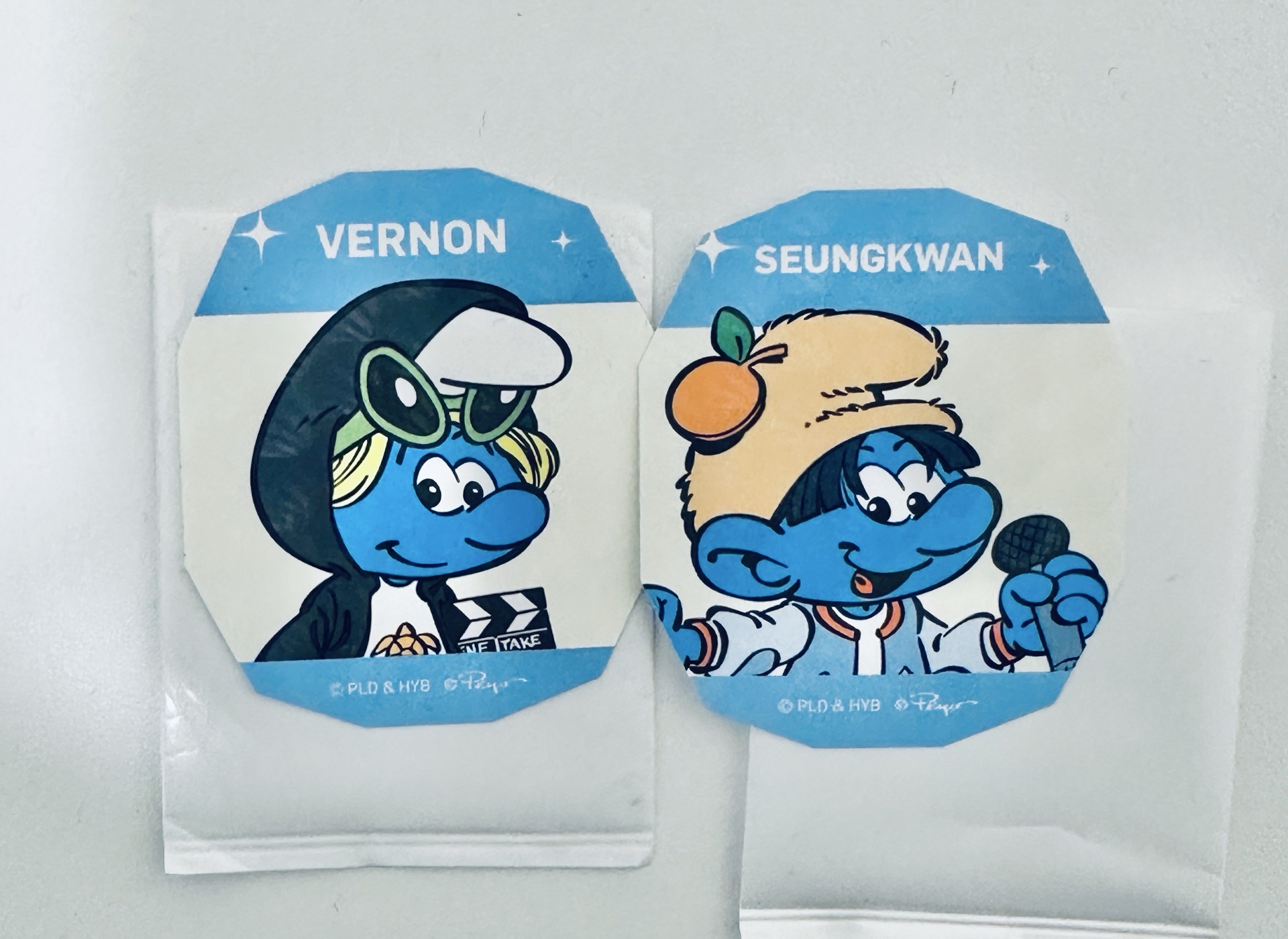 98寛率藍色小精靈貼紙