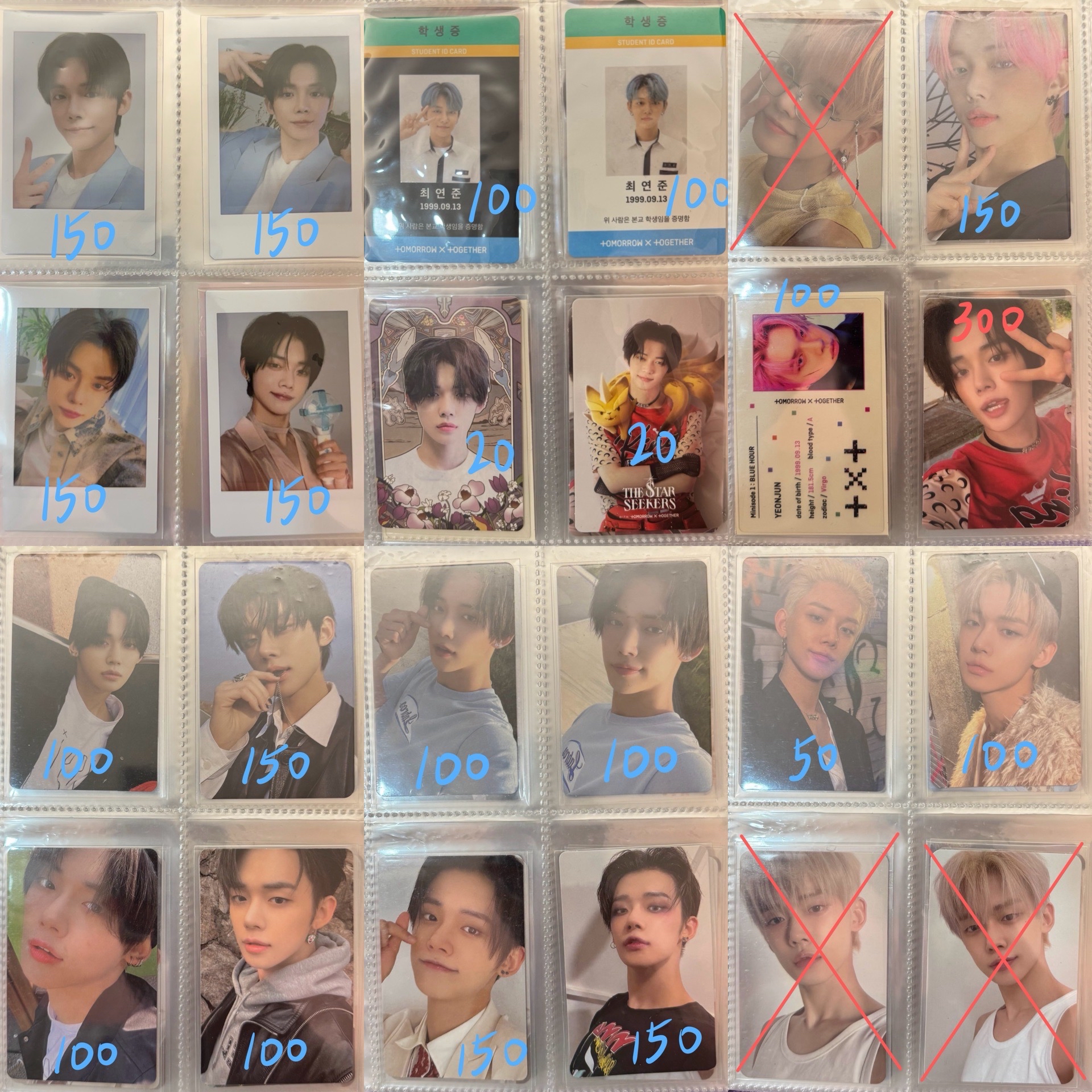 TXT然竣小卡4️⃣ 紅字需綁勿直接下單