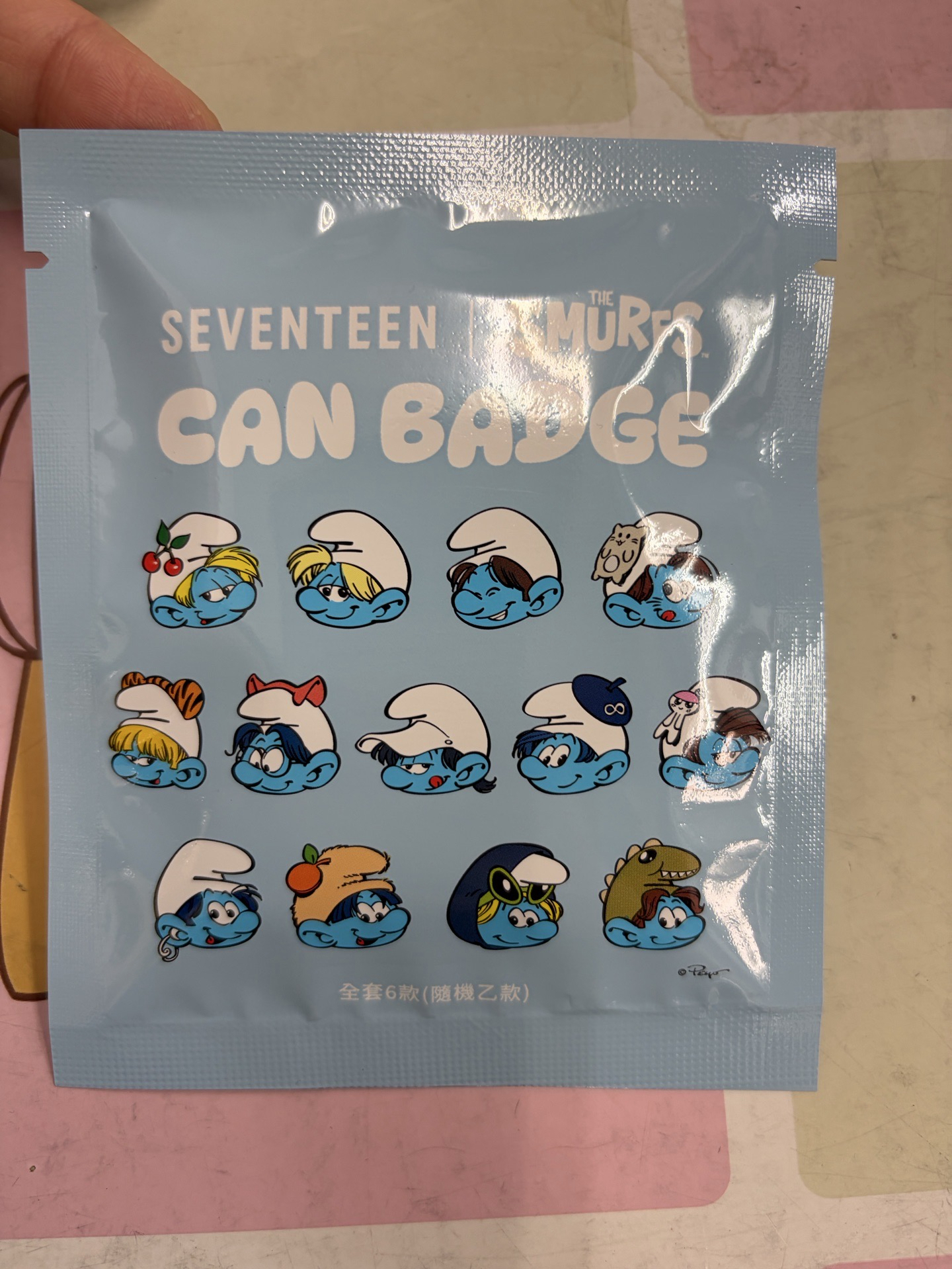 （未拆）SEVENTEEN 藍色小精靈徽章