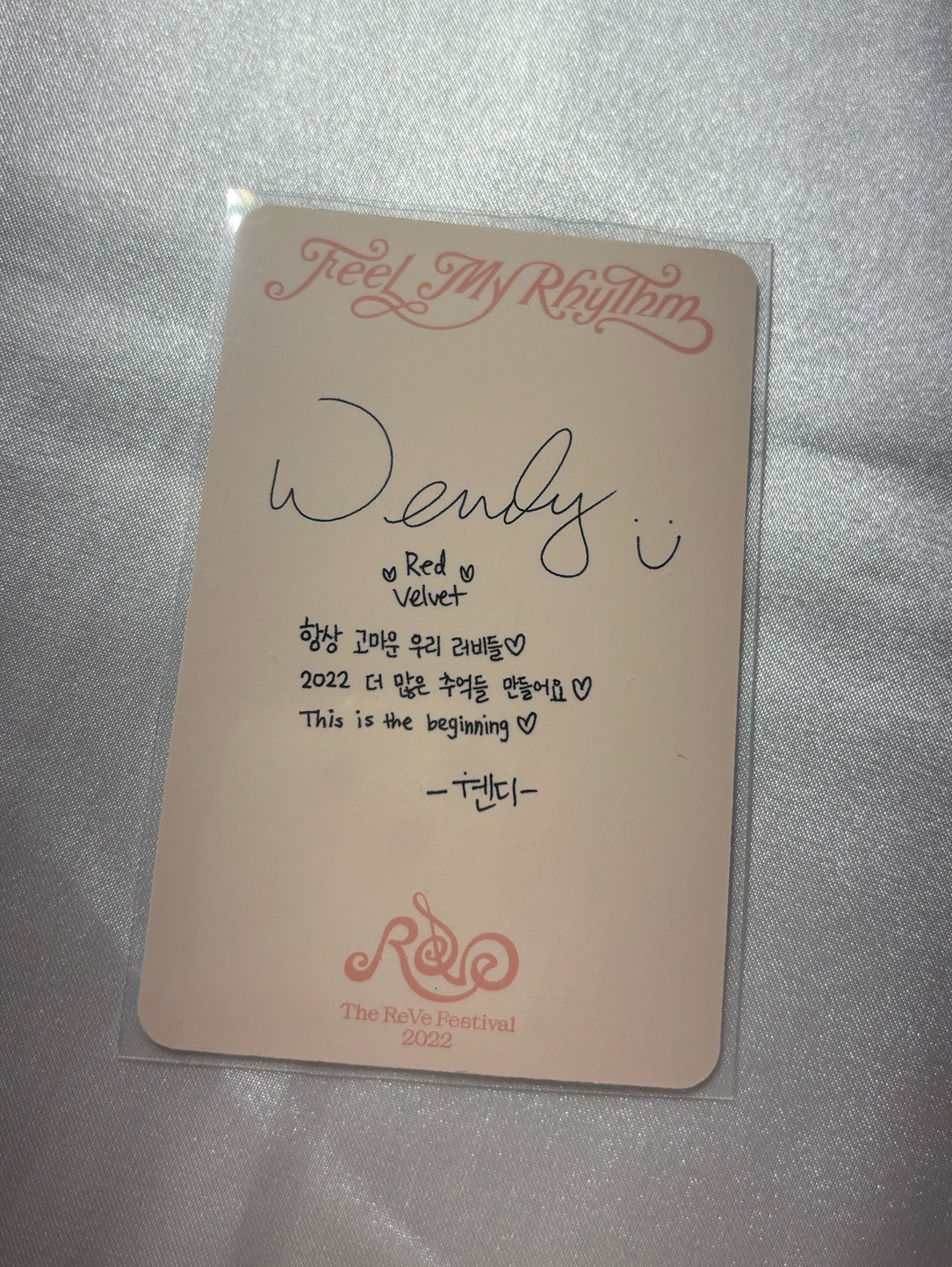 Wendy Feel My Rhythm 八音盒專卡