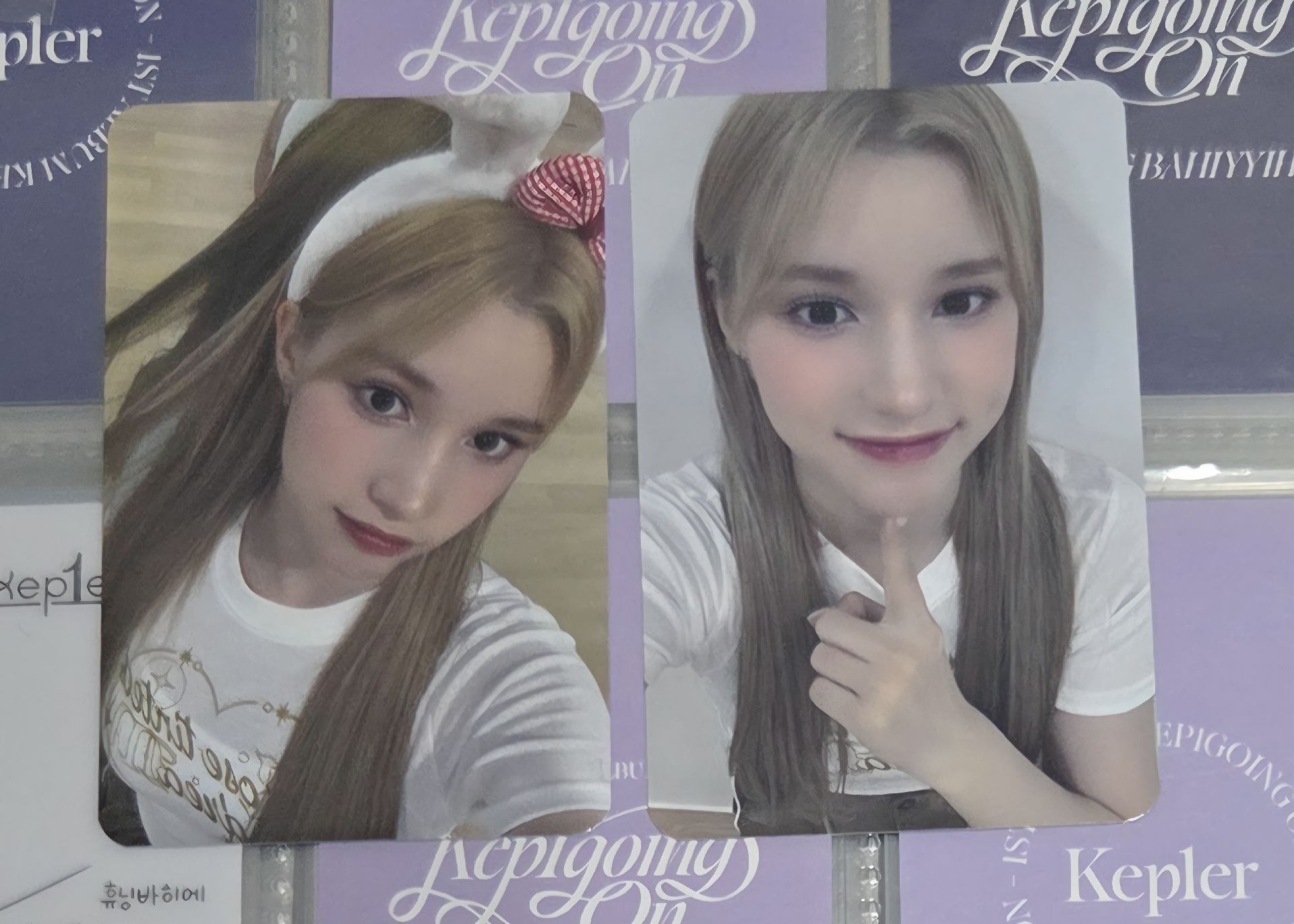 Kep1er 休寧巴伊葉 正規一 幸運卡 jump up jp 兔耳 熱狗