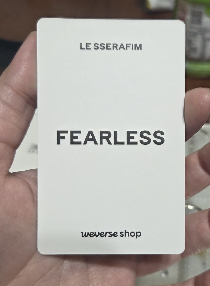 LE SSERAFIM 恩採 EUNCHAE FEARLESS JP wvs 特典卡