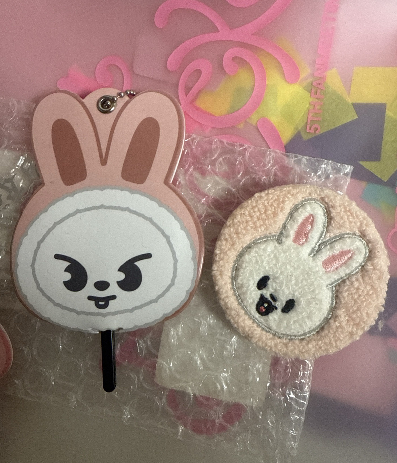 毛茸茸徽章+小扇子