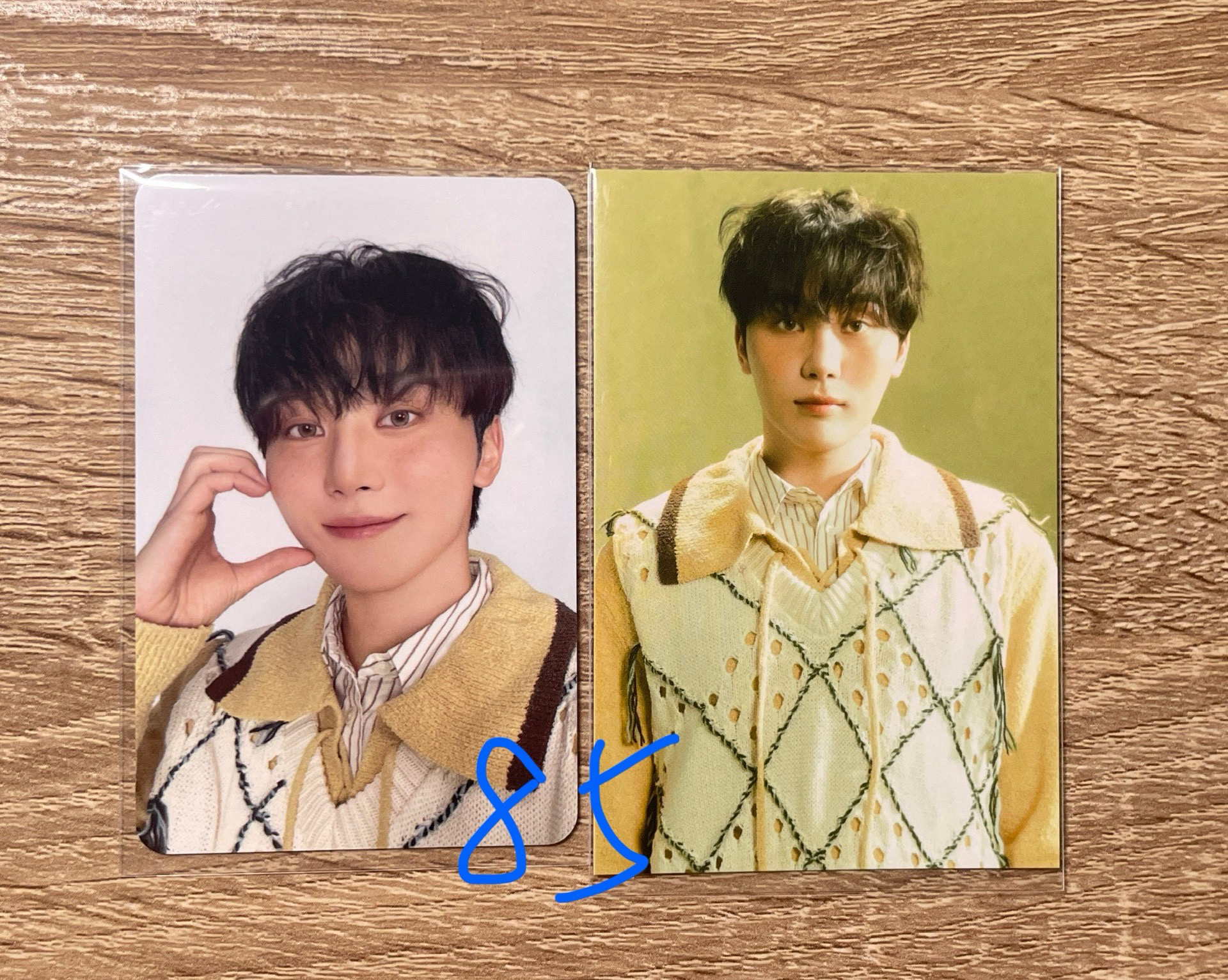 碩&寛的小卡🍀紅字帶一張藍字