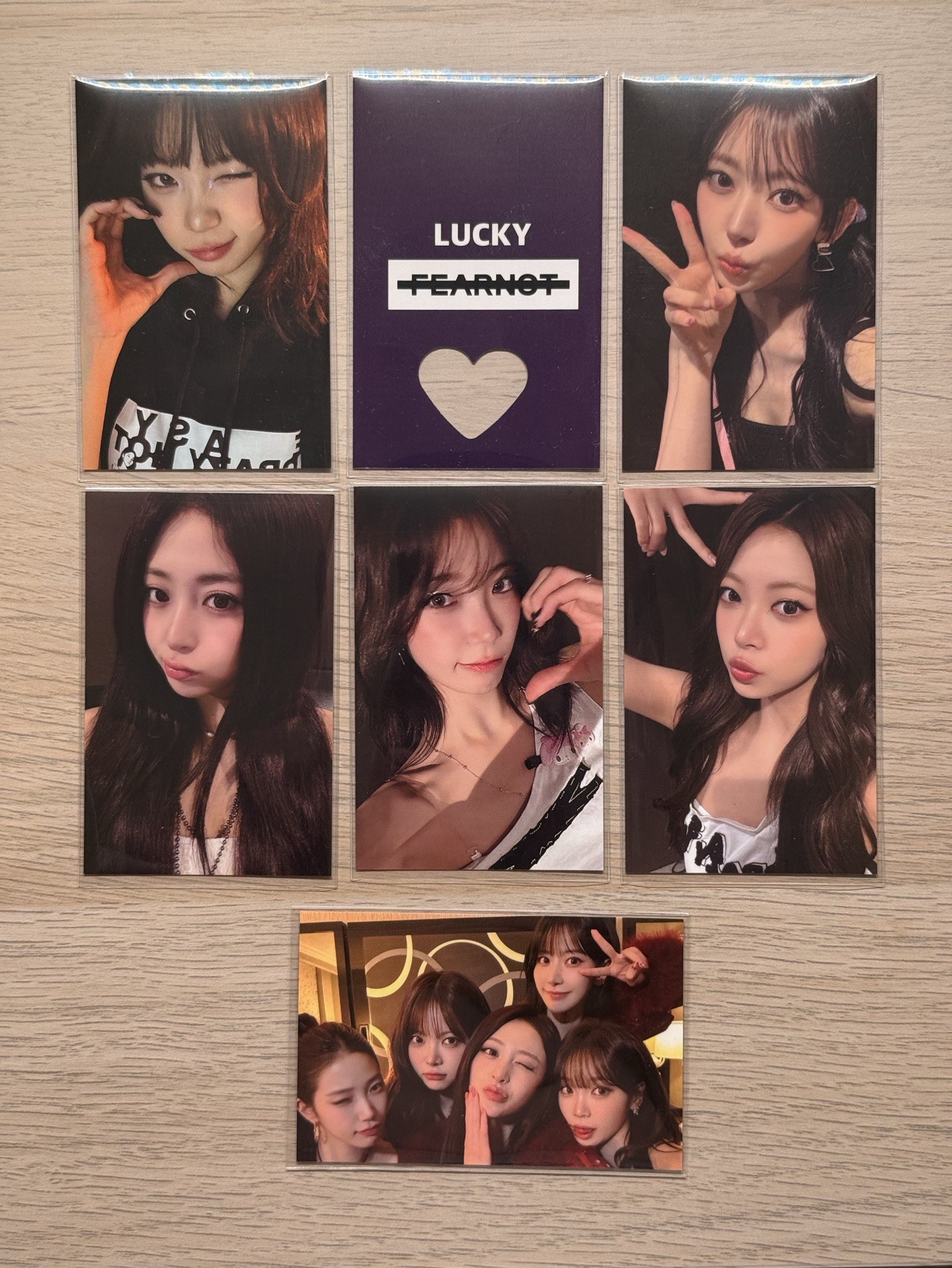 現貨韓安zone 一套+團卡+幸運卡