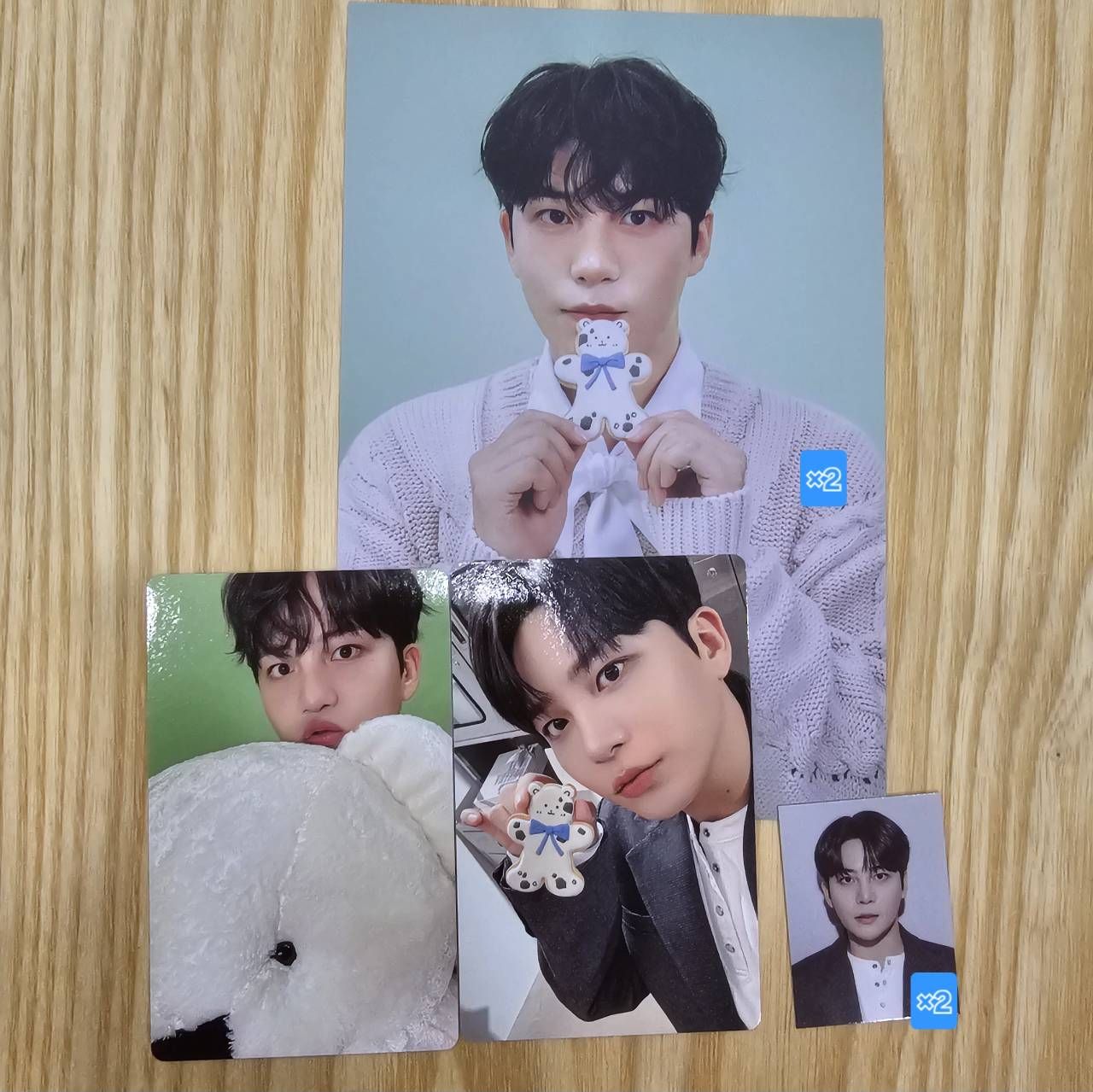 2026年曆 個人 set 鍾浩（小熊版小卡)