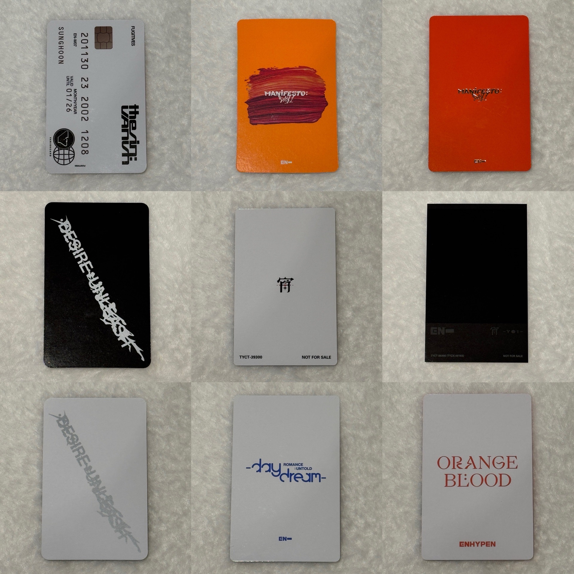 ENHYPEN 專卡 李羲承朴綜星朴成訓金善禹西村力