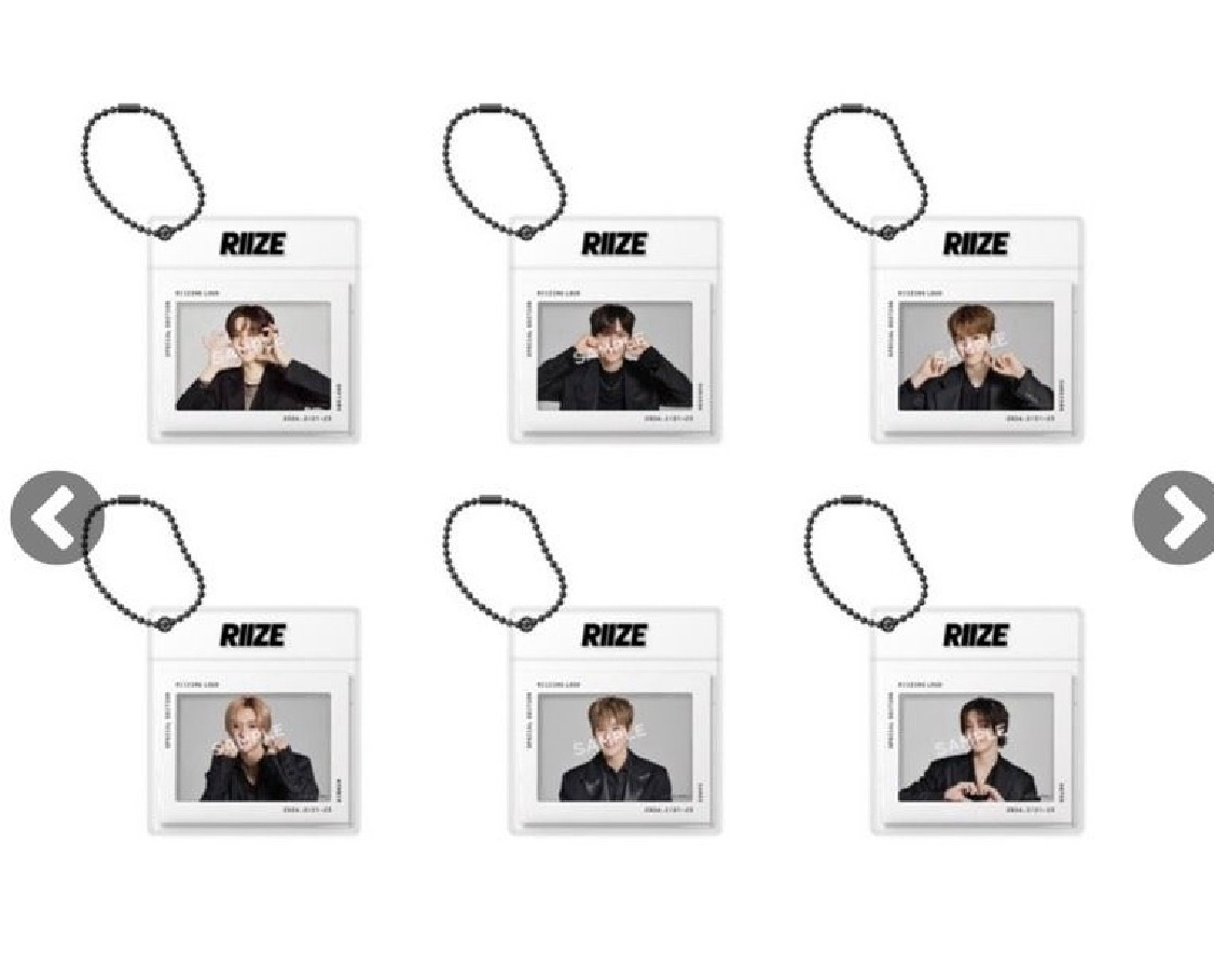 RIIZE東蛋膠片吊飾彬