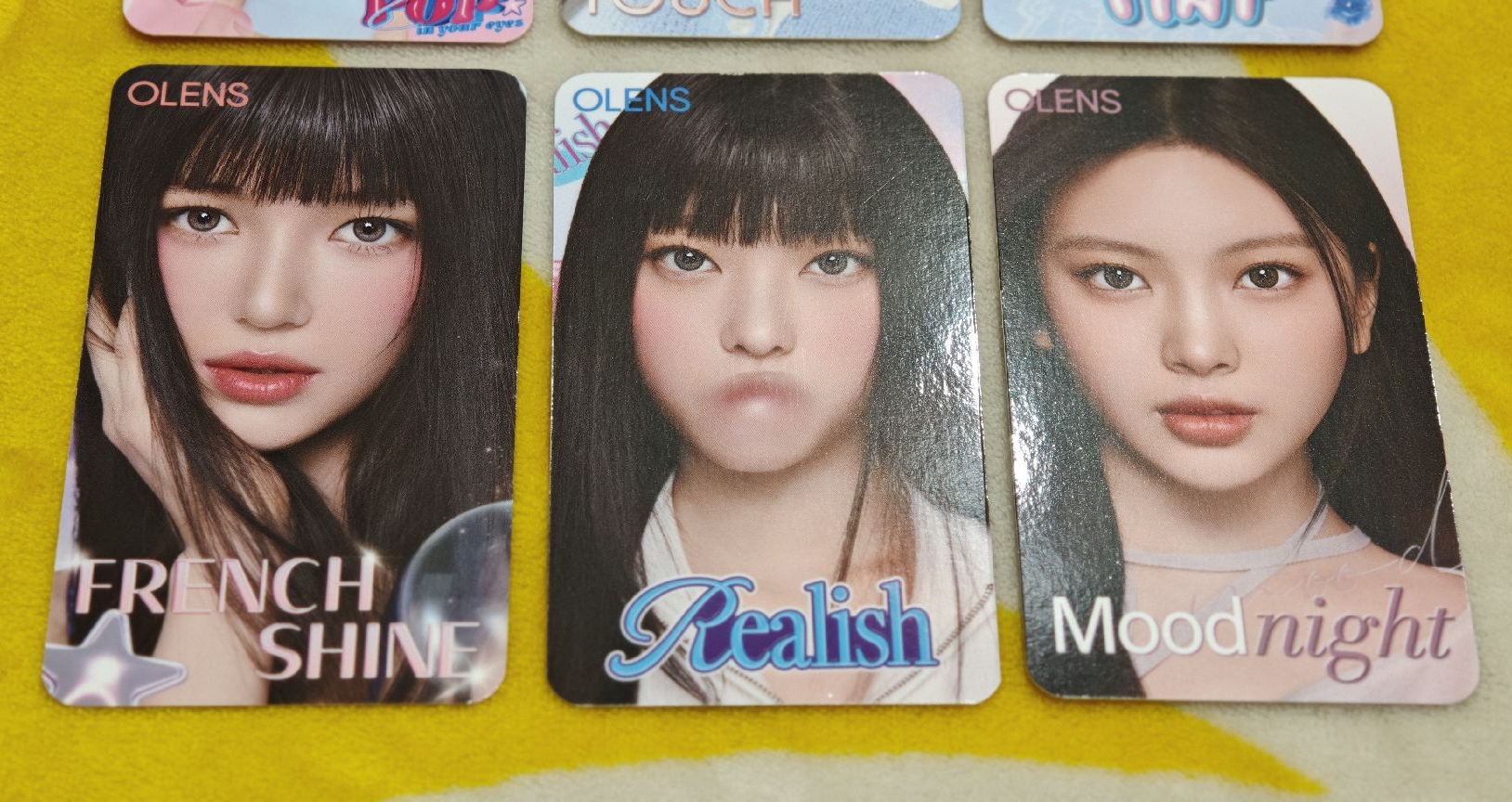 NewJeans OLENS 日版2.0 代言特典小卡組(全套未拆6張+有外包裝聯名附鏡子美瞳盒)