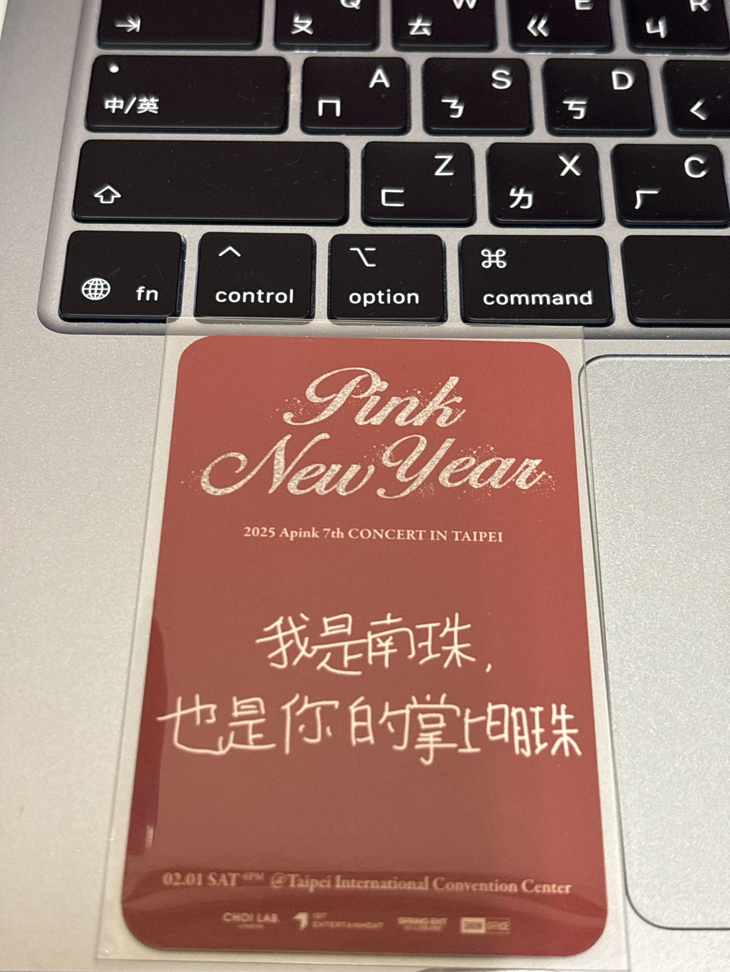 Apink南珠/2025演唱會台北場入場小卡