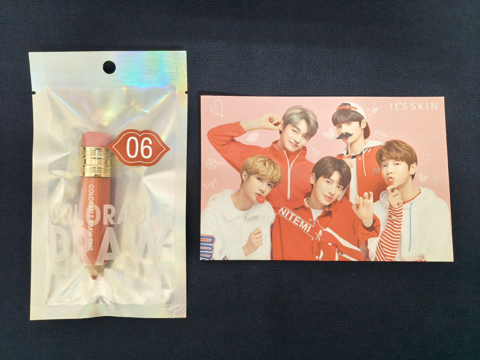 TXT IT'S SKIN 唇釉 團體明信片 秀彬 然竣 杋圭 太顯 休寧凱