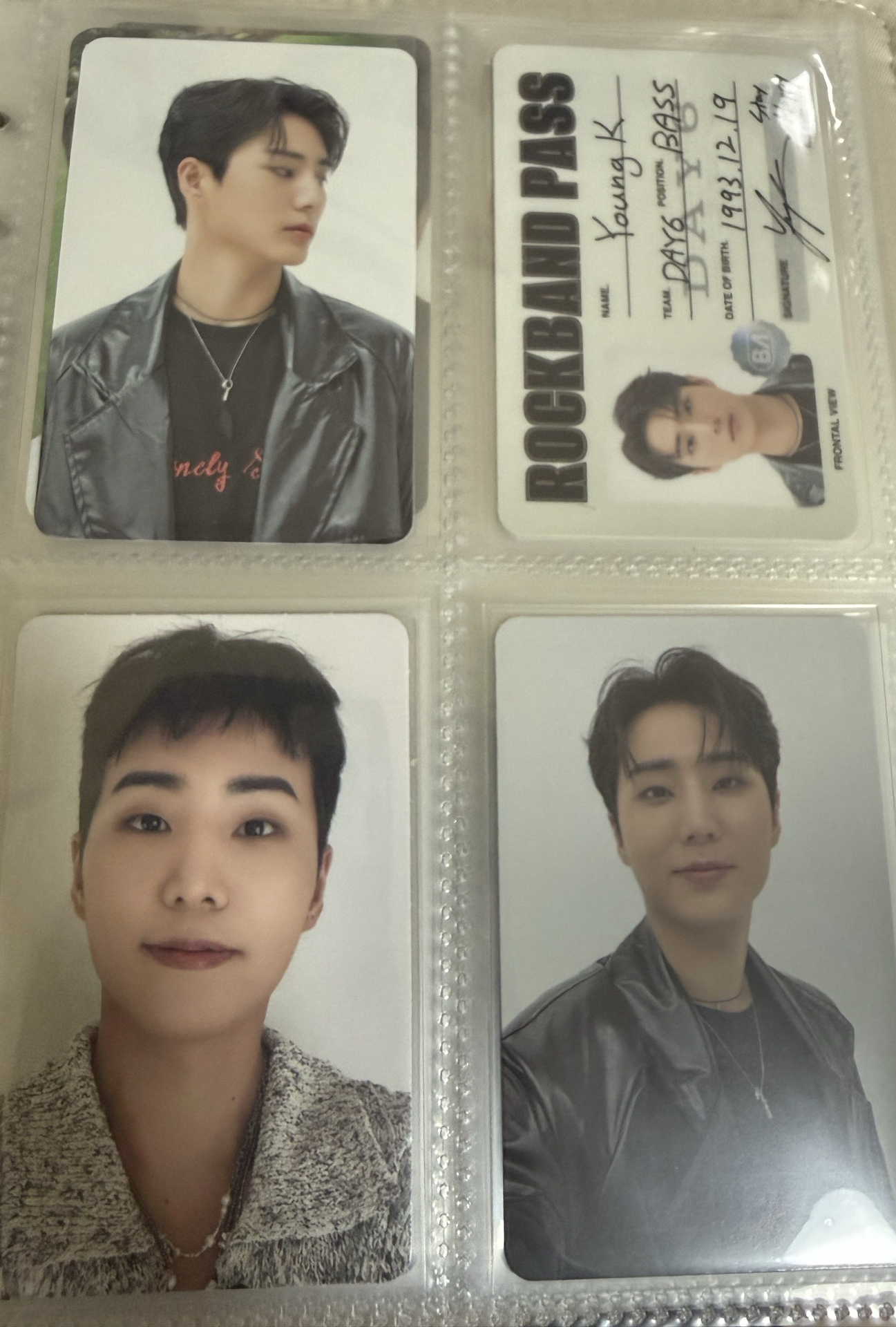 youngk專輯小卡（4張）