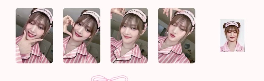 米妮 代言卡一整套