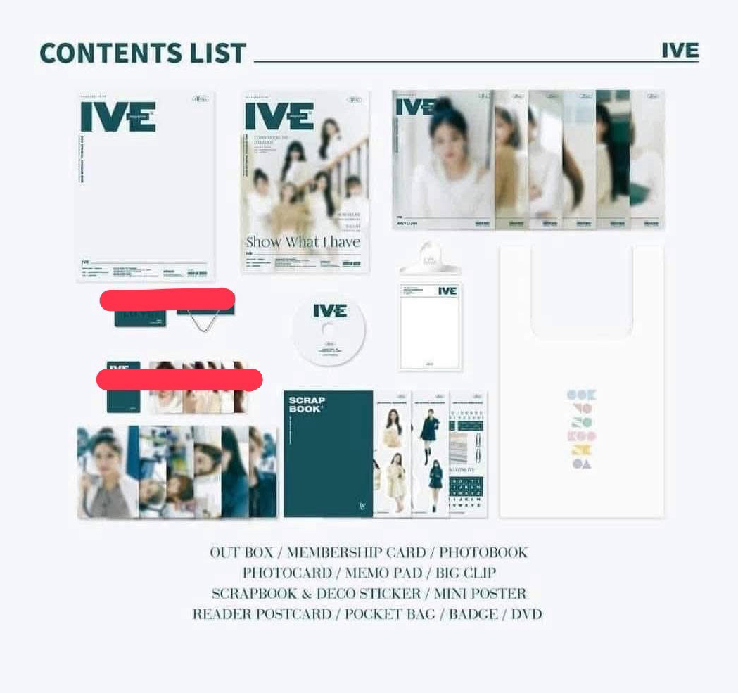 IVE 夏日寫真（小卡僅有拍立得set )+二期會員禮(無小卡&別針）