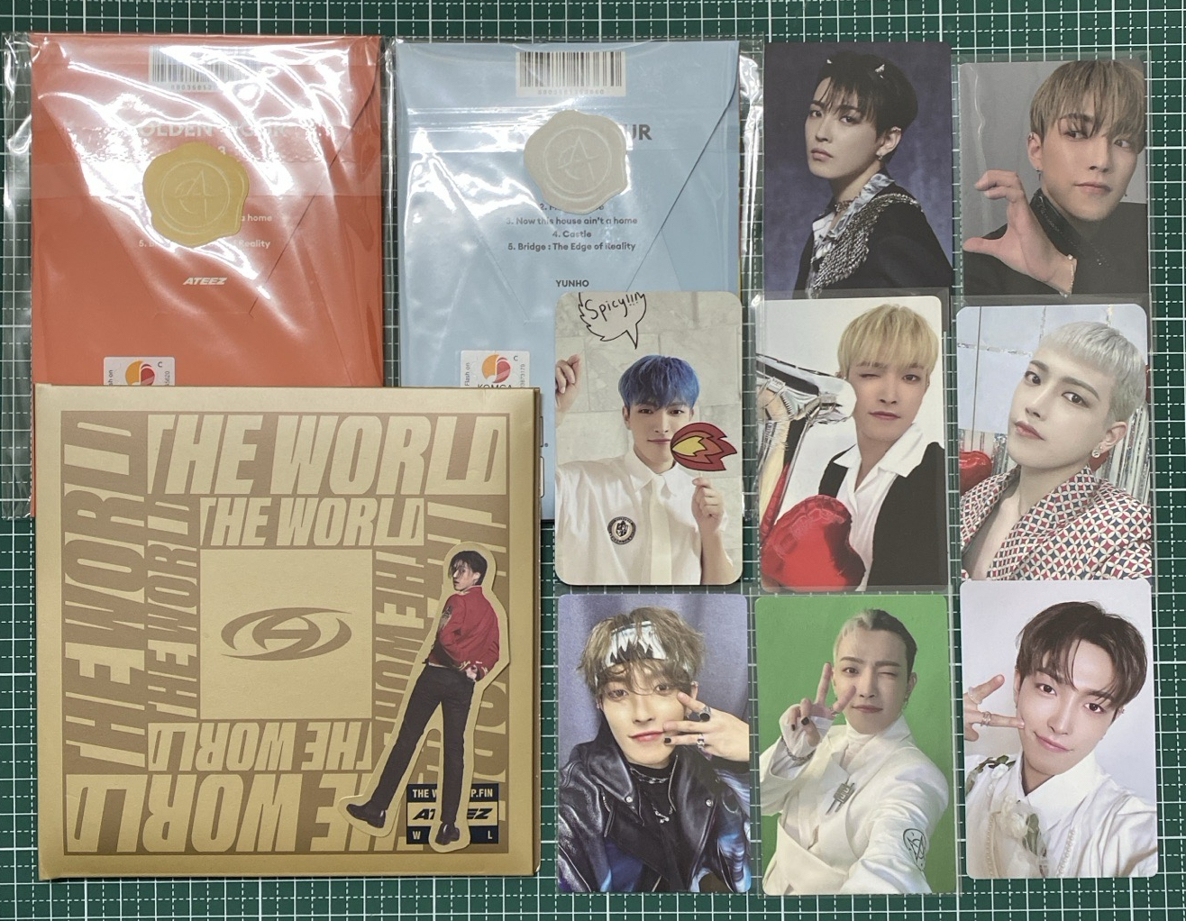 ATEEZ 弘中小盤 單封 POCA 未拆專