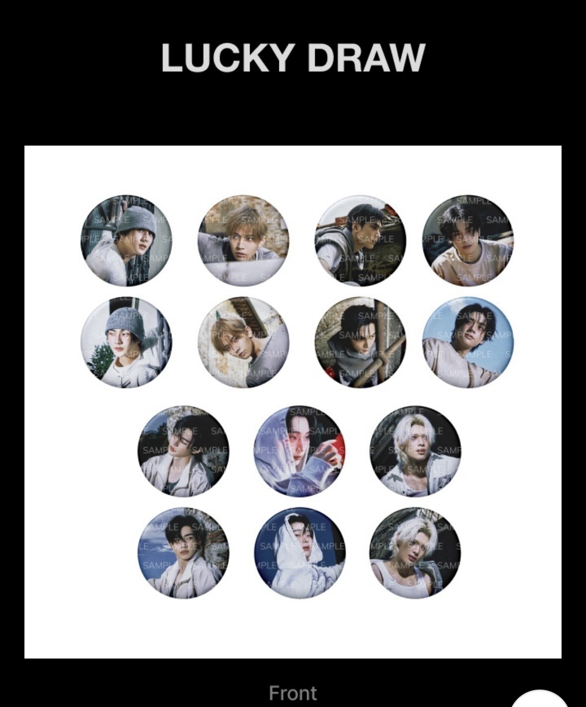 Enhypen迷七Lucky draw徽章 禎元 成訓 未拆
