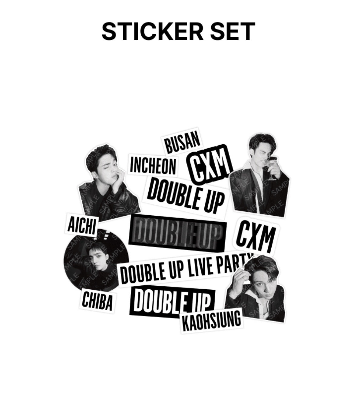 CxM Double up演唱會周邊貼紙