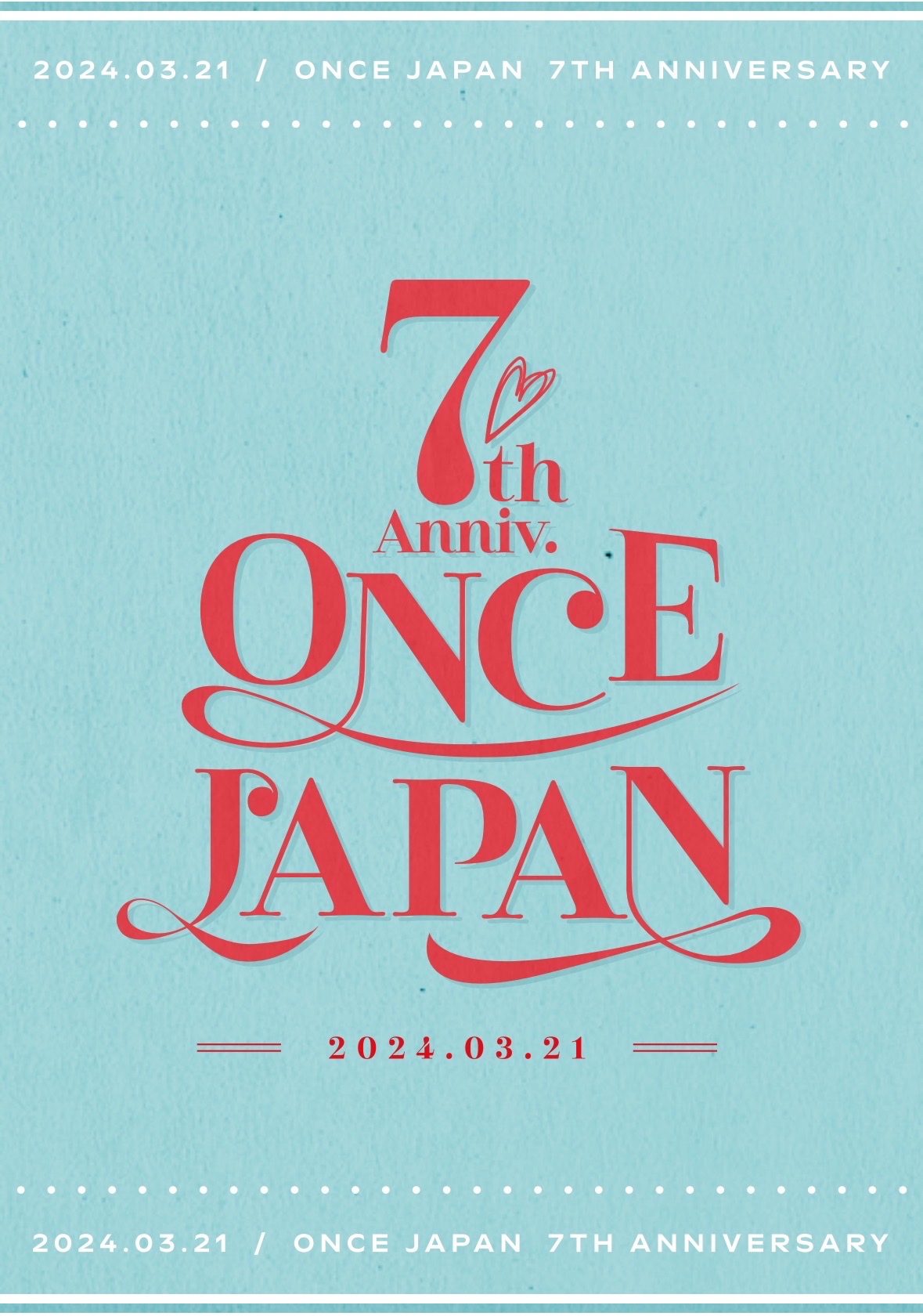 ONCE JAPAN 7th Anniversary Goods