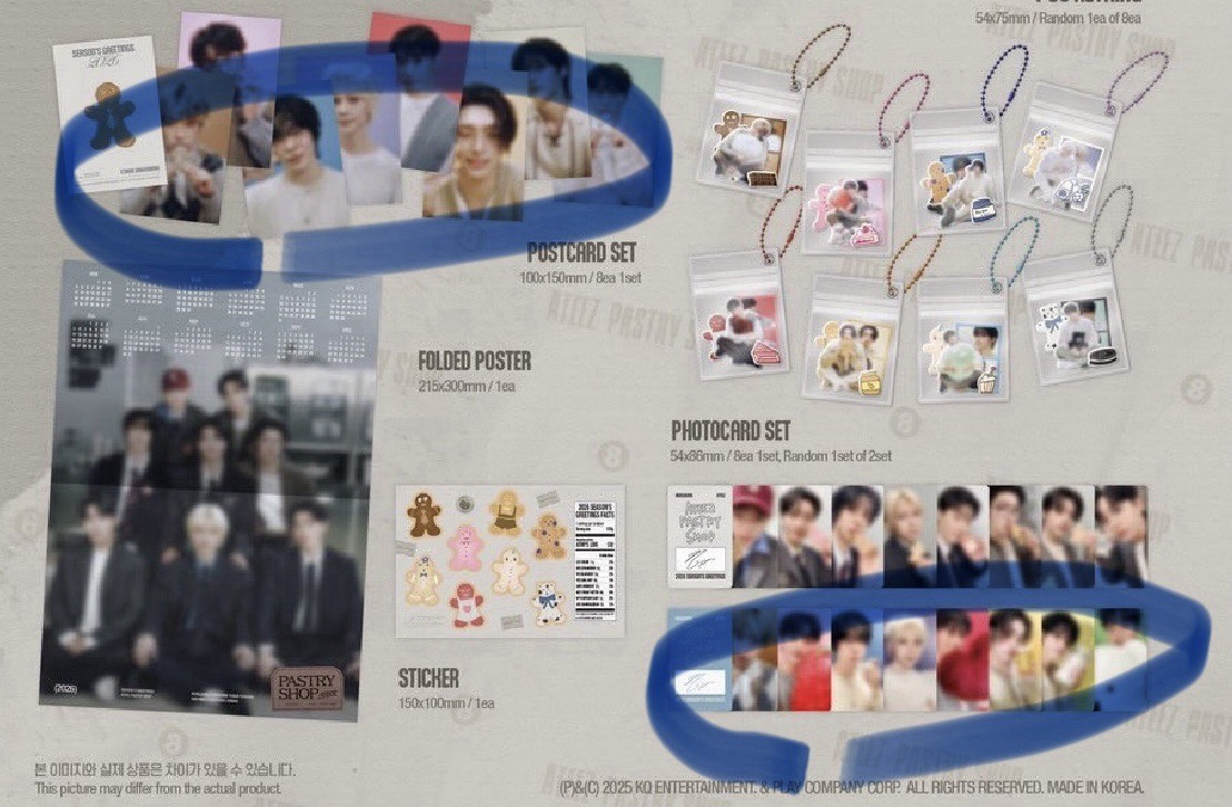 2026年曆拆售（部分成員明信片+小卡+證件照）