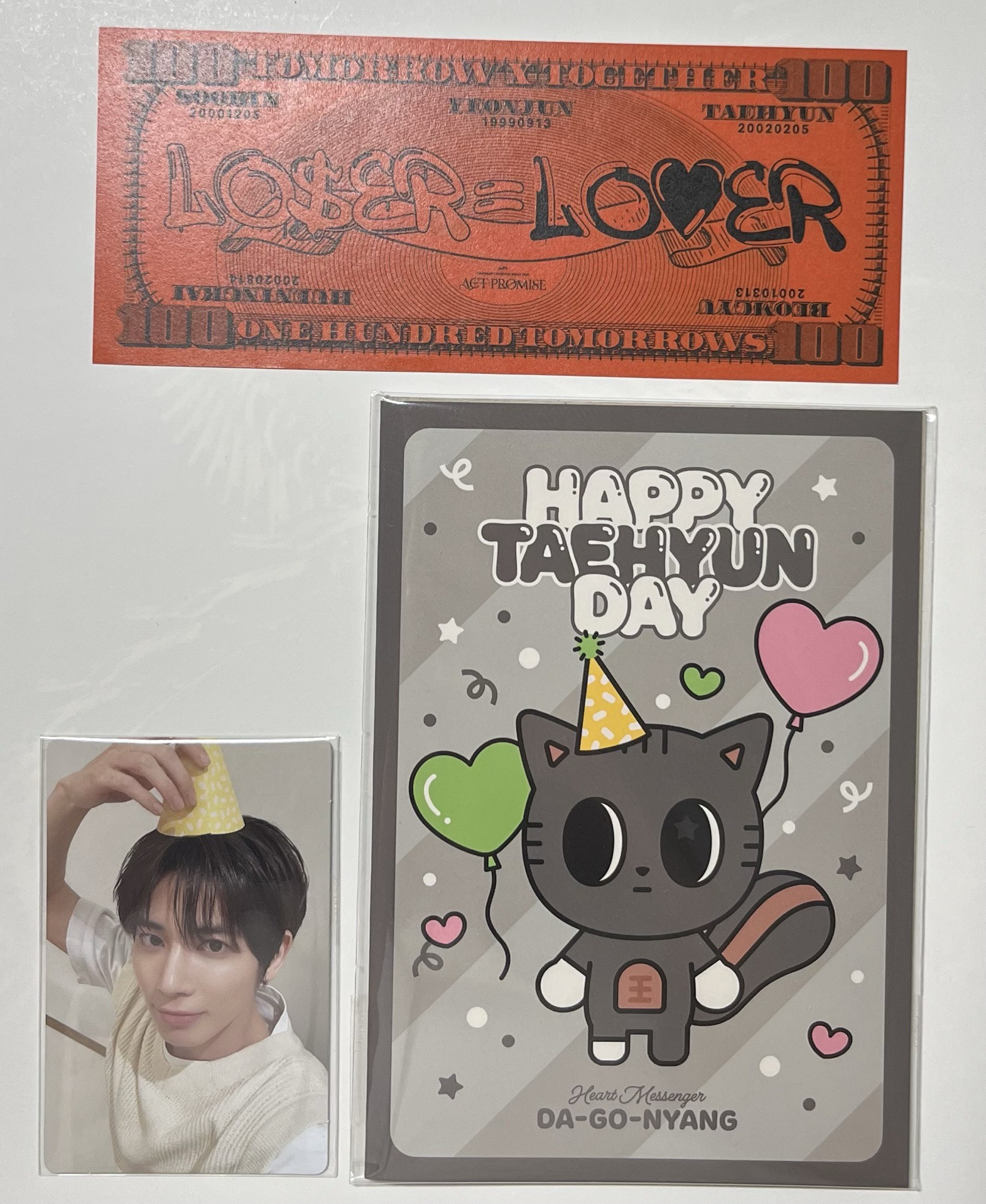 姜太顯生日禮小卡 含手寫信