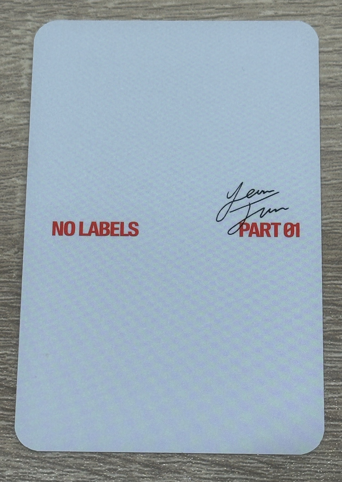 NO LABELS 阿拉丁 特典卡 