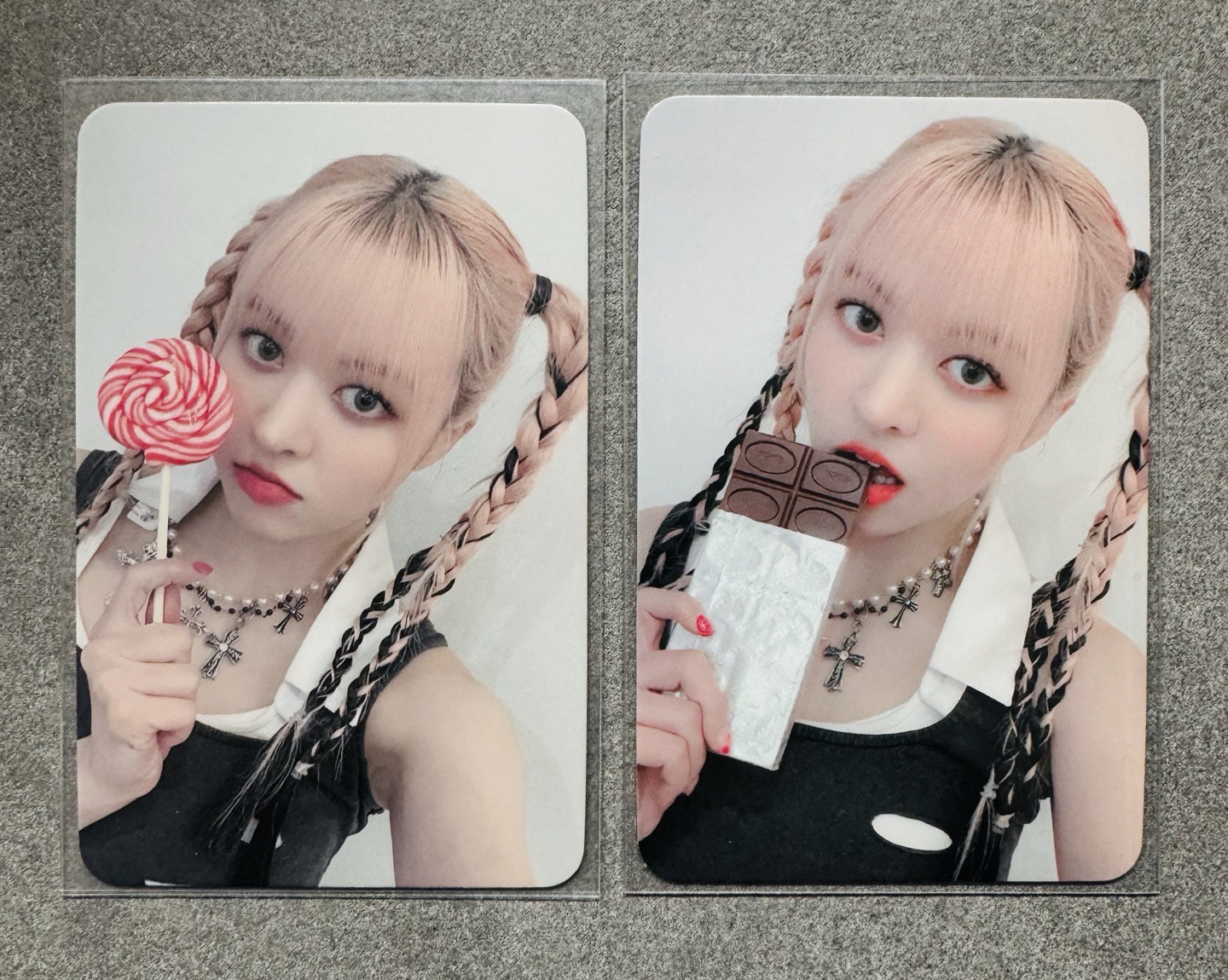 NMIXX LILY DMM簽售卡 棒棒糖莉 巧克力莉 一套兩張