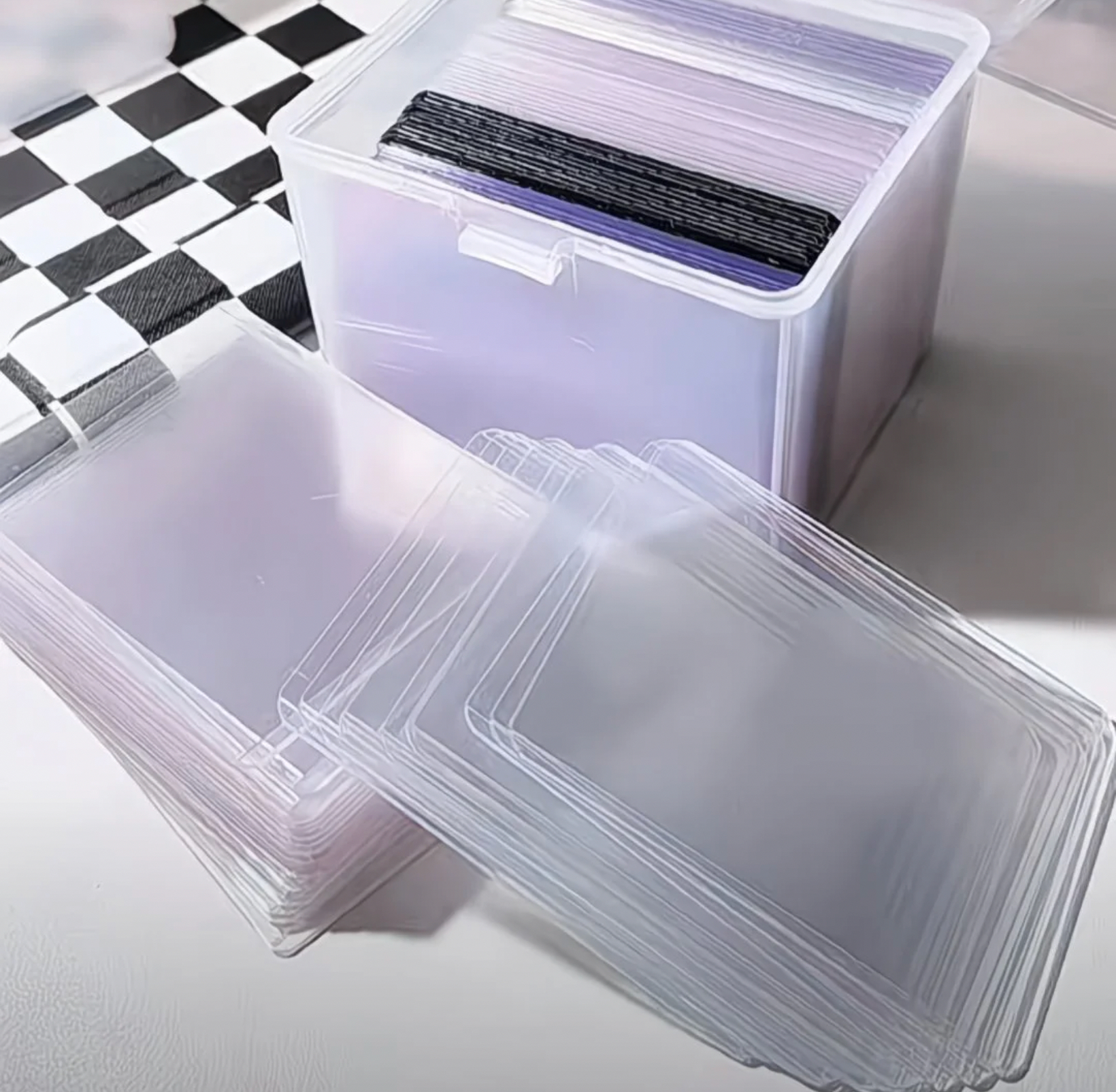 橫版覆膜硬卡套10入