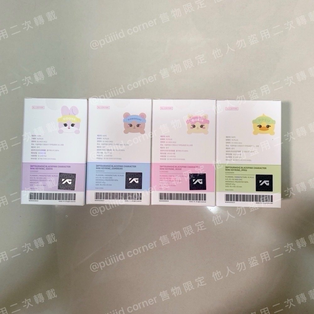 絕版現貨🇰🇷韓國正版BLACKPINK 演唱會限定 娃娃吊飾 鑰匙圈 睡衣Jennie Rosé Jisoo 