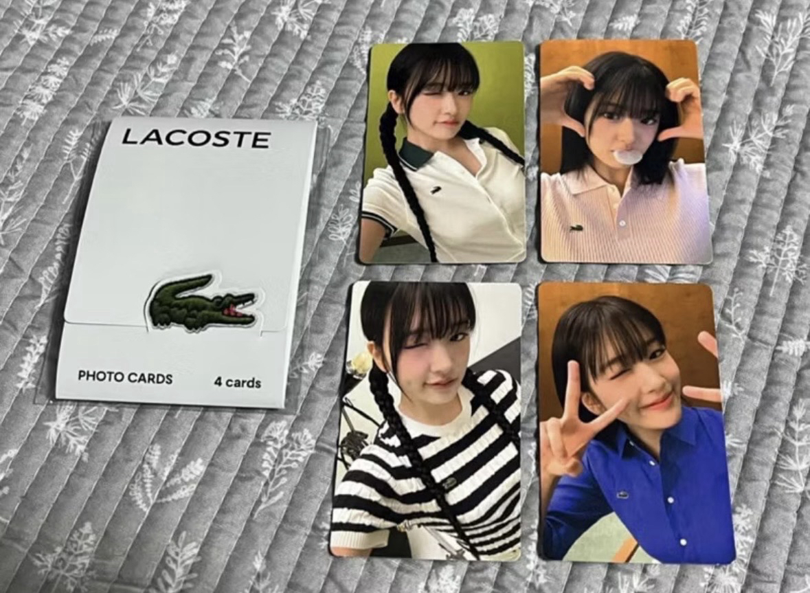 IVE 安兪真 LACOSTE 代言小卡