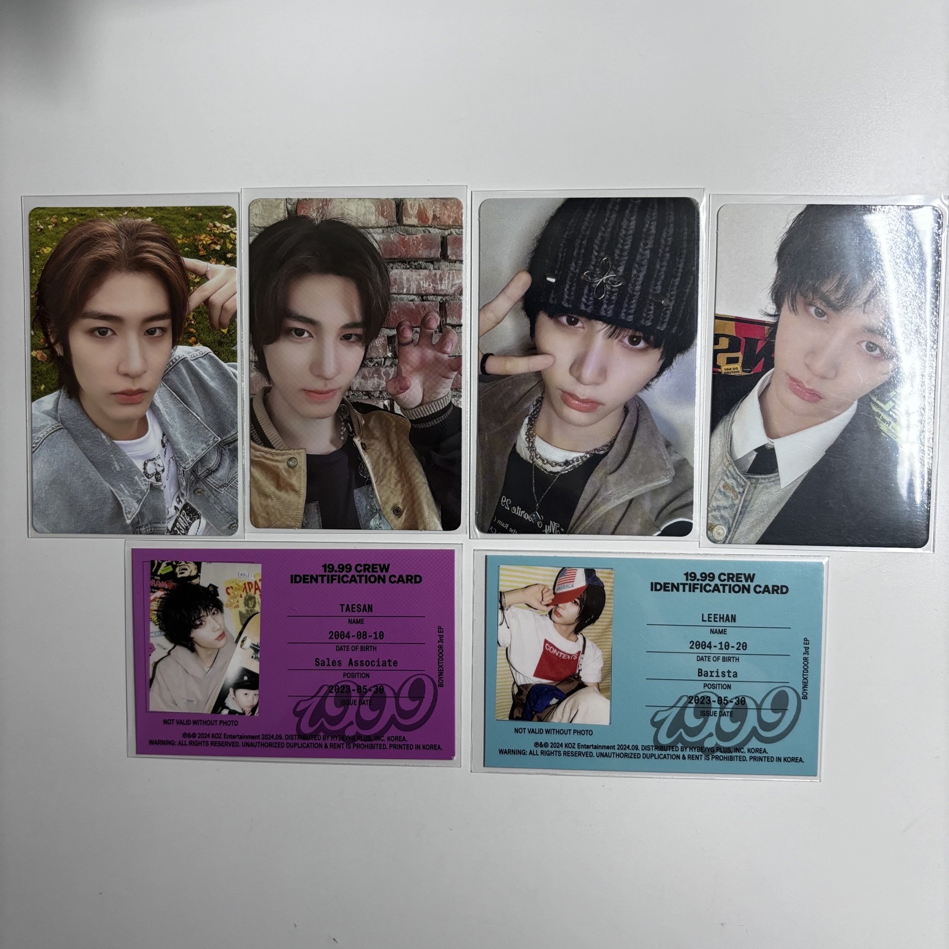 Boynextdoor 李涵泰山 專卡