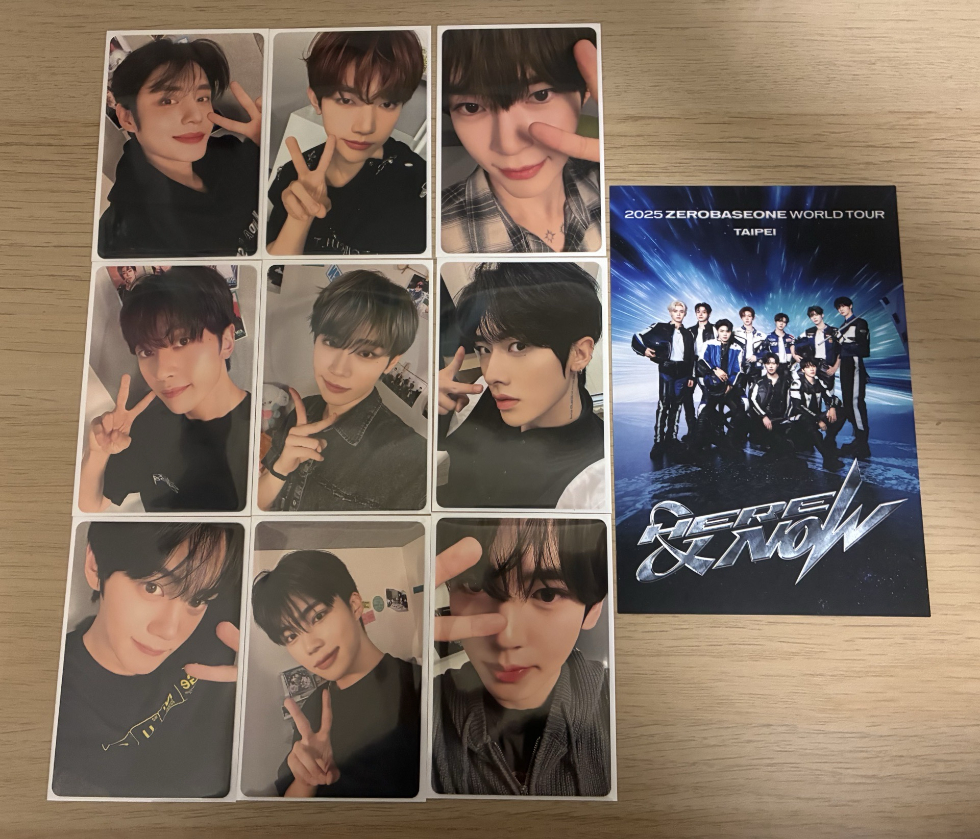zerobaseone台北入場卡+明信片