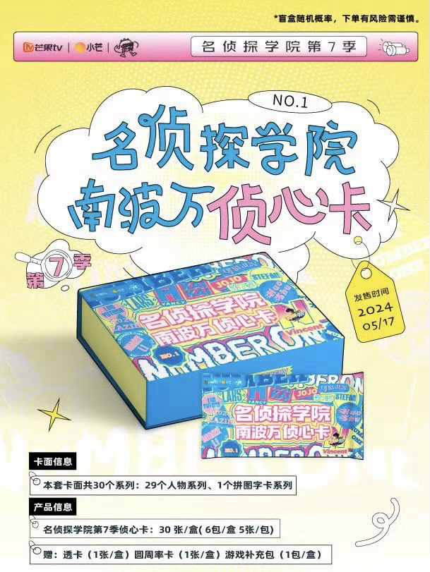 名偵探學院 南波萬偵心卡