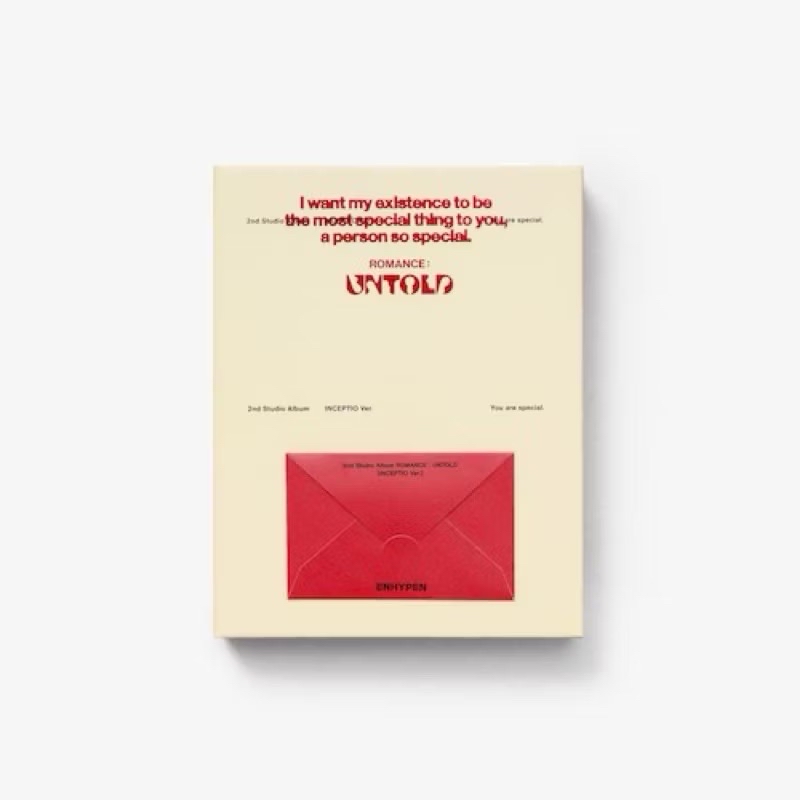 ENHYPEN正規二ROMANCE:UNTOLD INCEPTIO ver.黃版小卡 朴綜星小卡