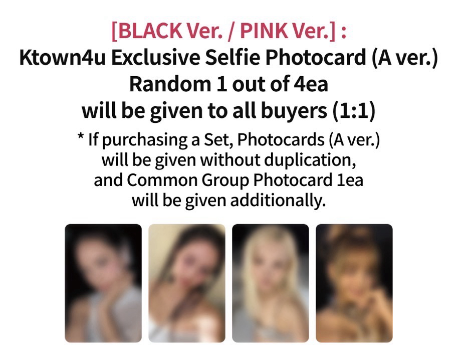 迷你3輯PB/Black+Pink版+K4特典組 