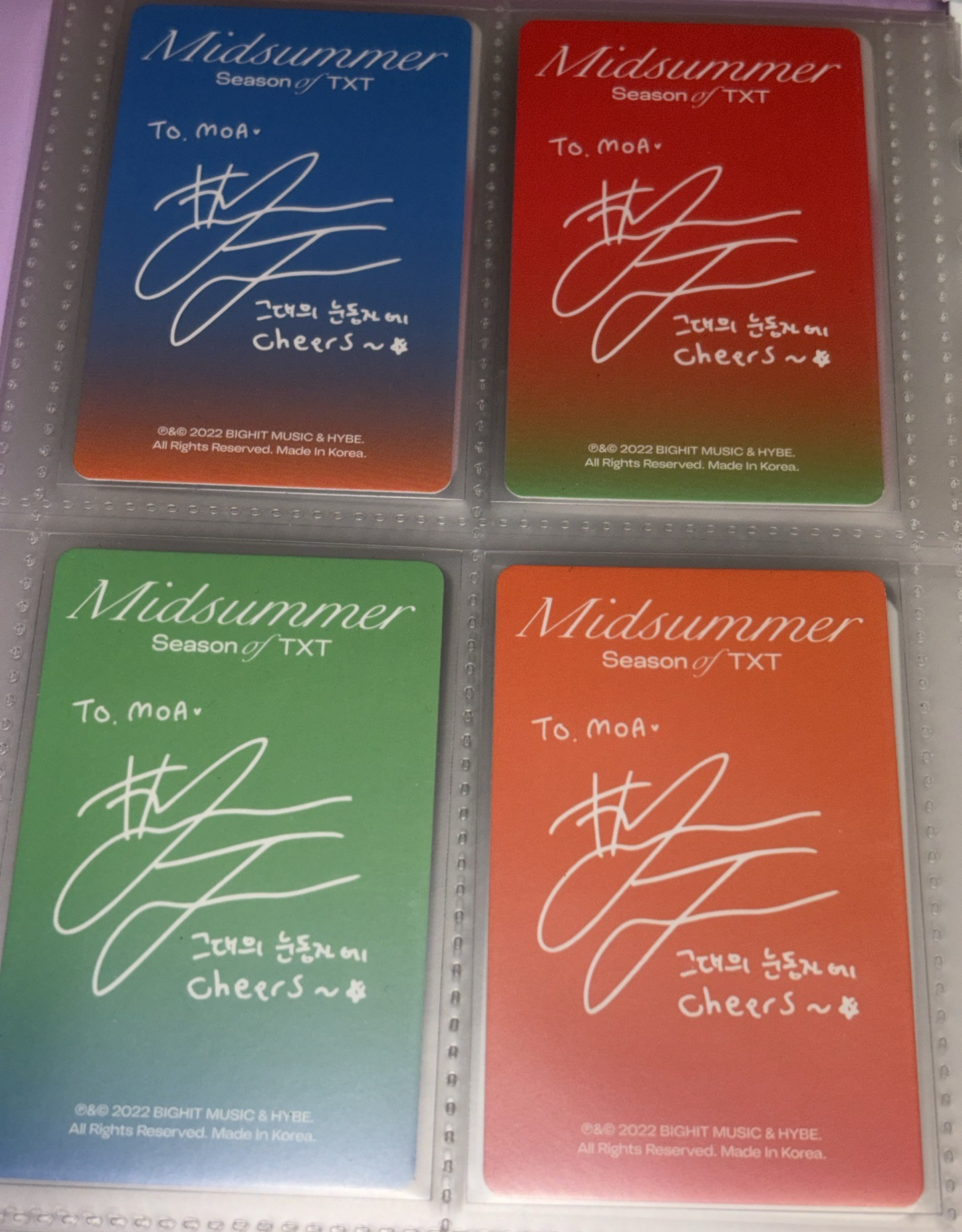 如此漂亮的卡背一套出